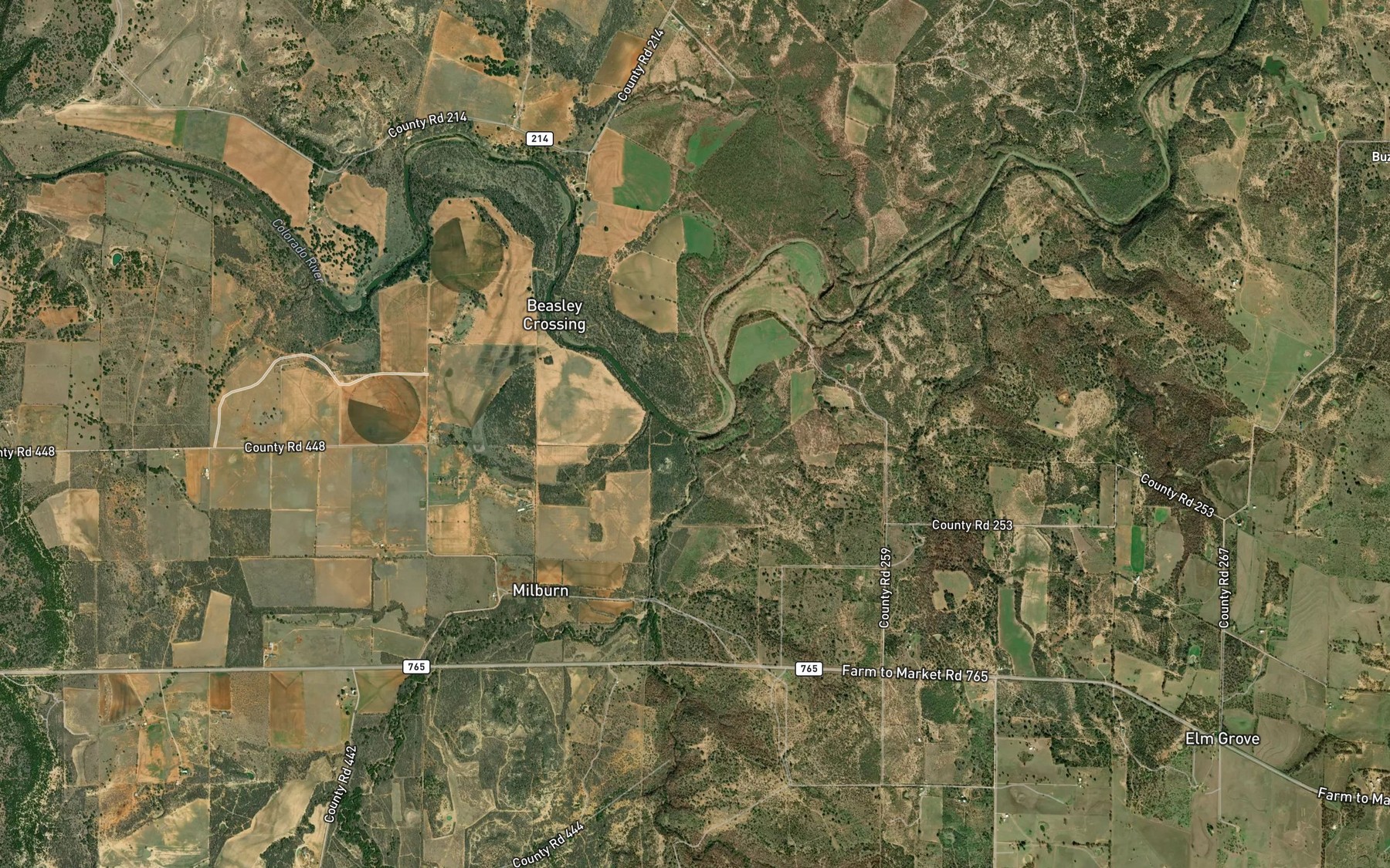 Satellite map of the Rough Branch