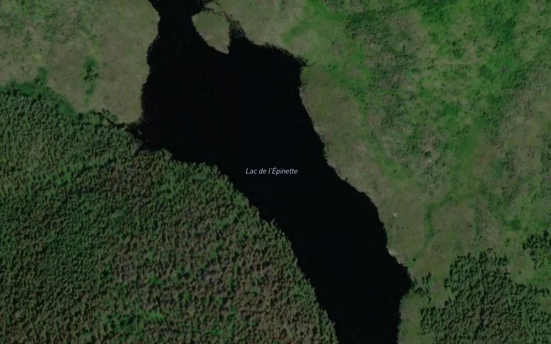 Satellite map of the Lac de l'Epinette