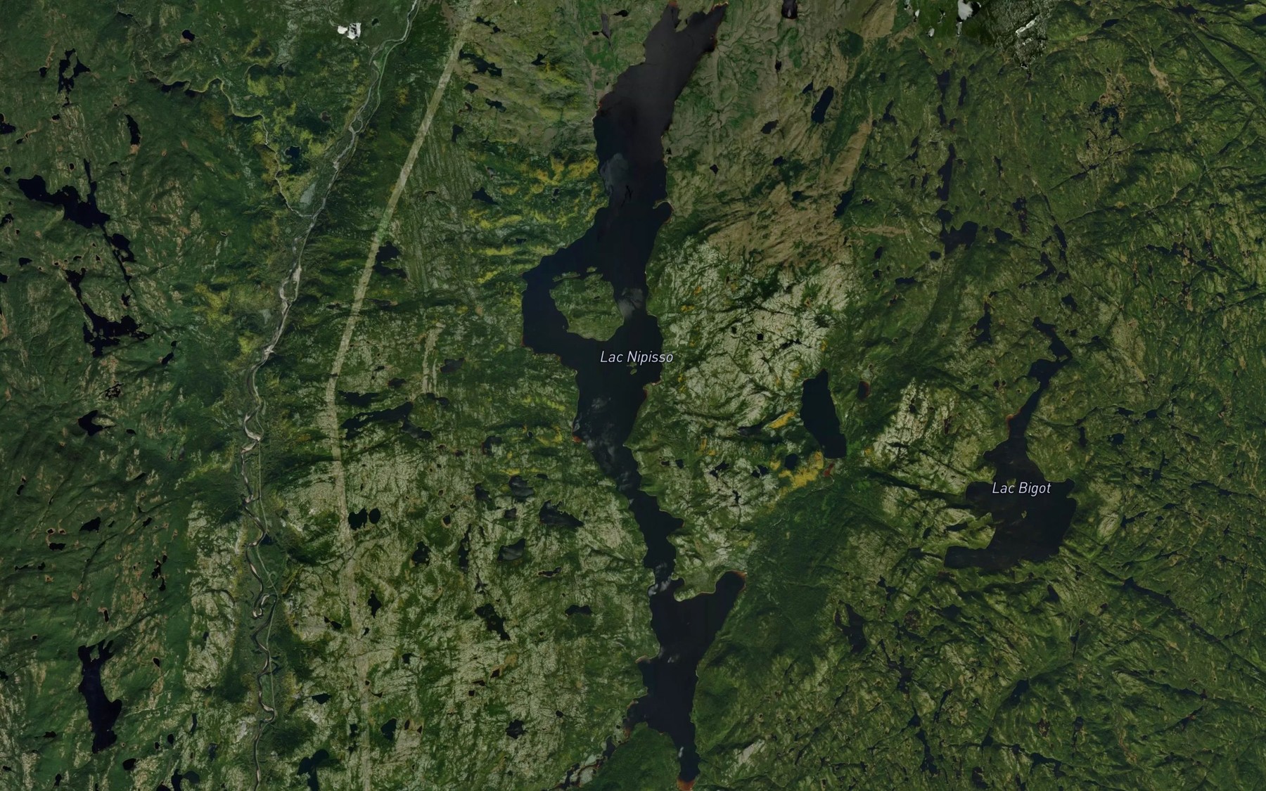 Satellite map of the Lac Nipisso