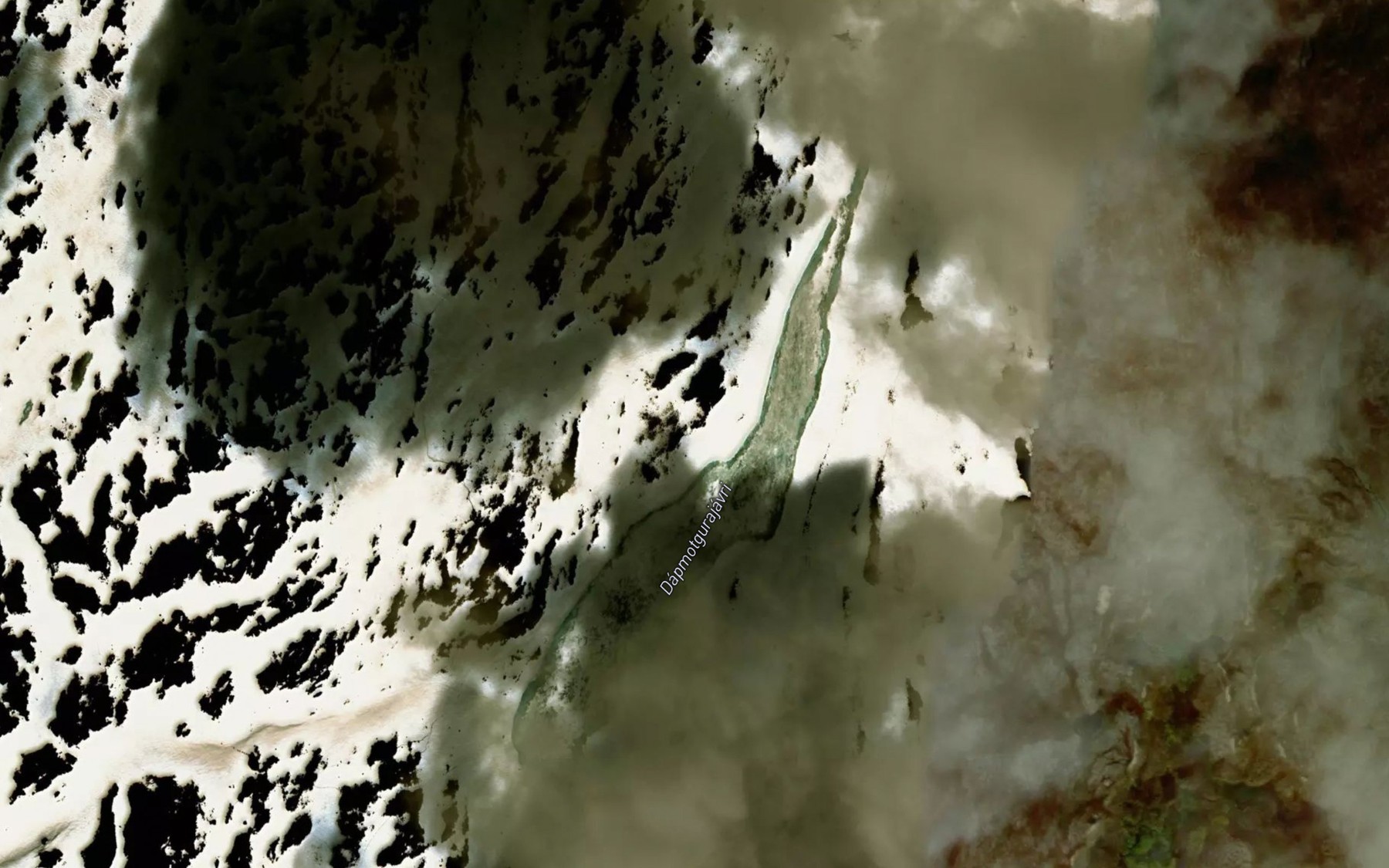Satellite map of the Dabmulgurajavri