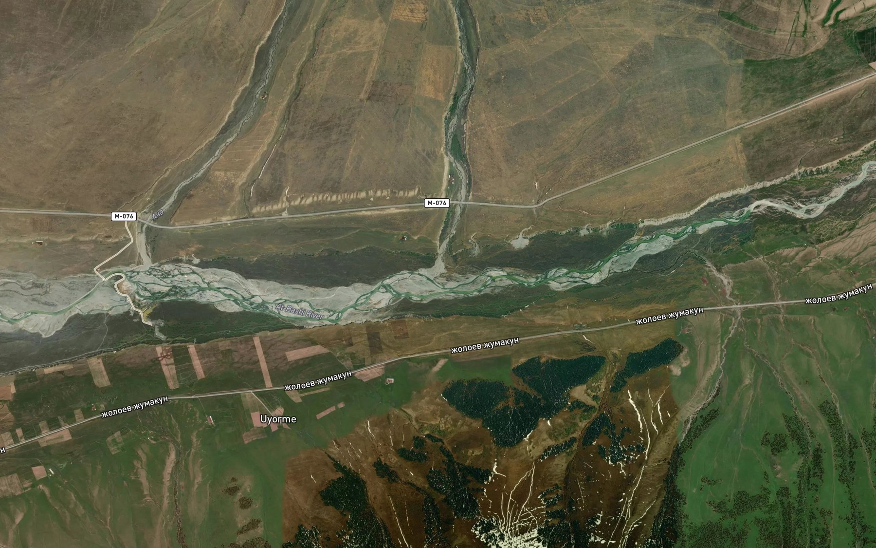 Satellite map of the Bashacha
