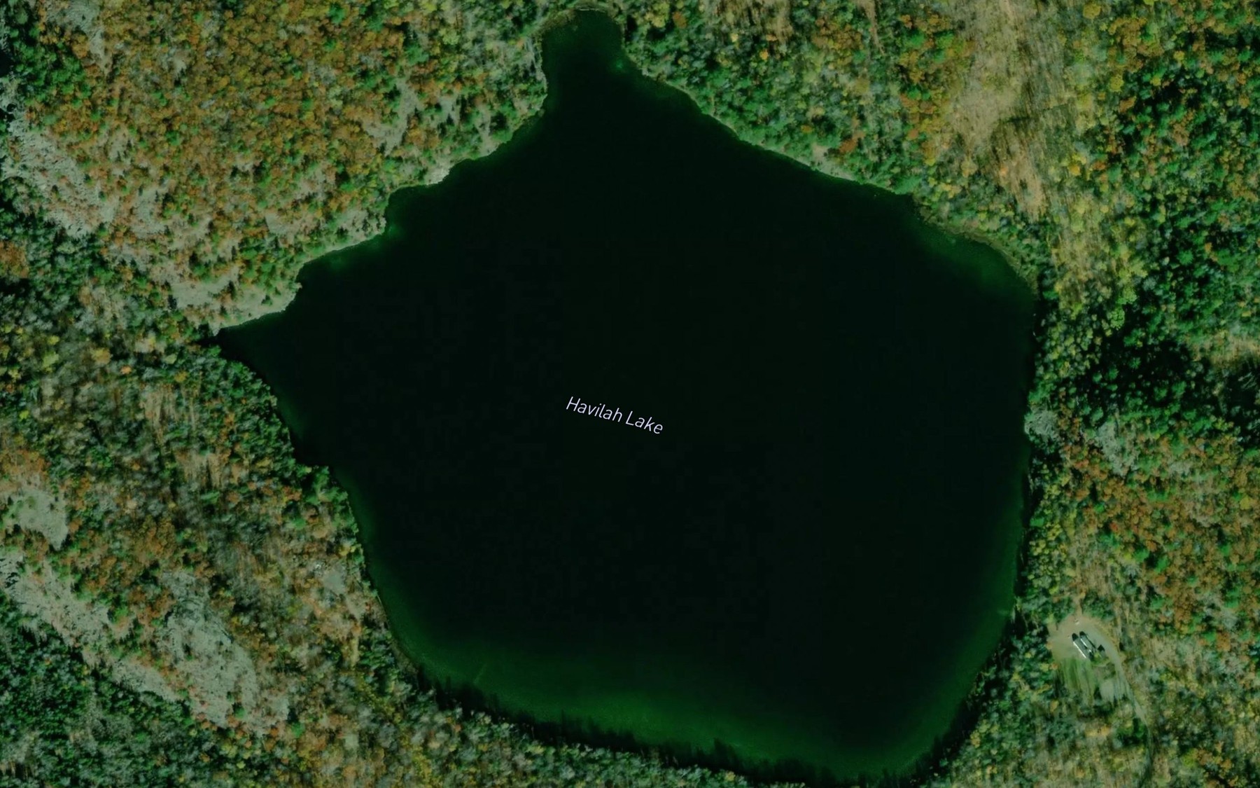 Satellite map of the Havilah Lake