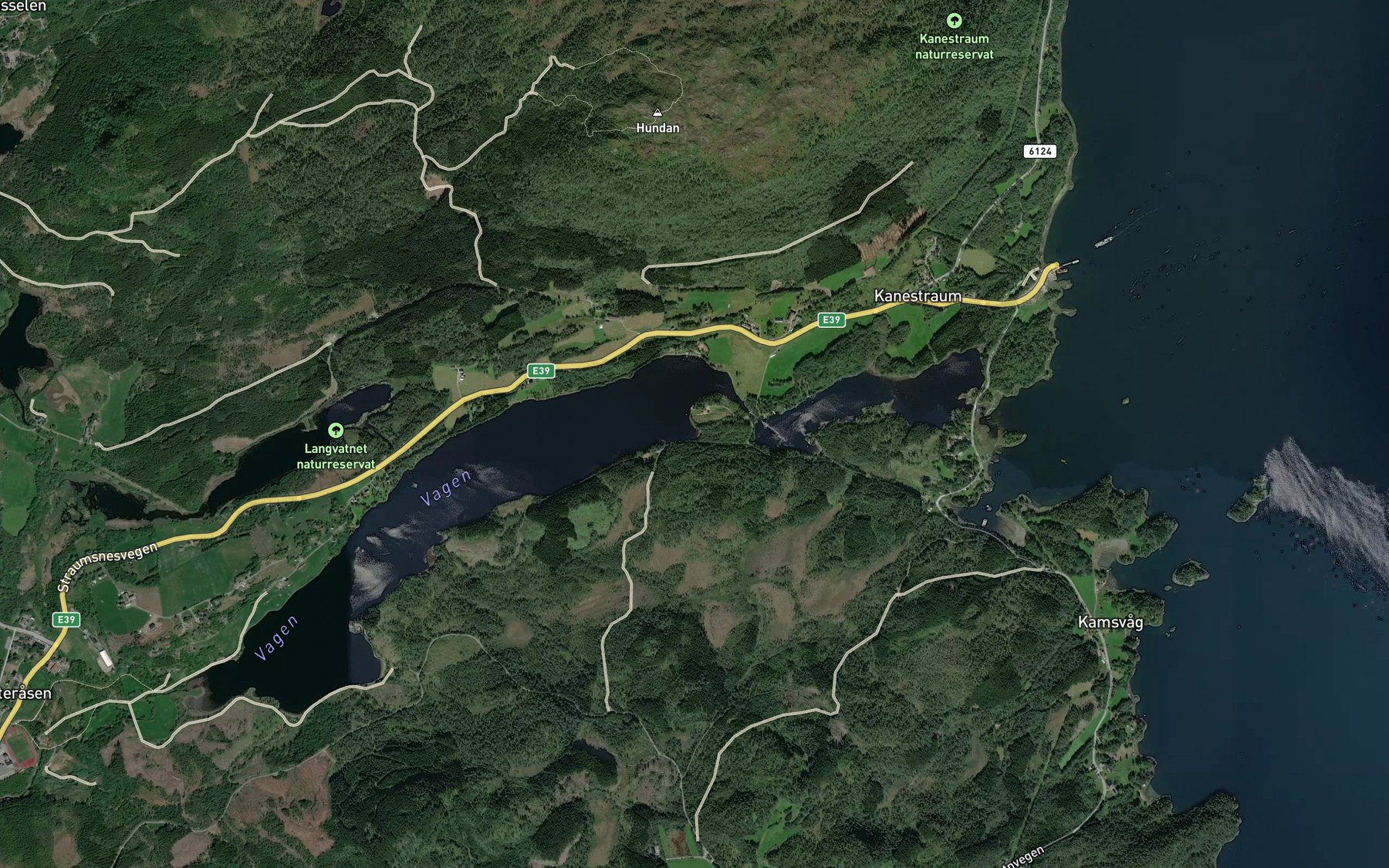 Satellite map of the Bjonnavika