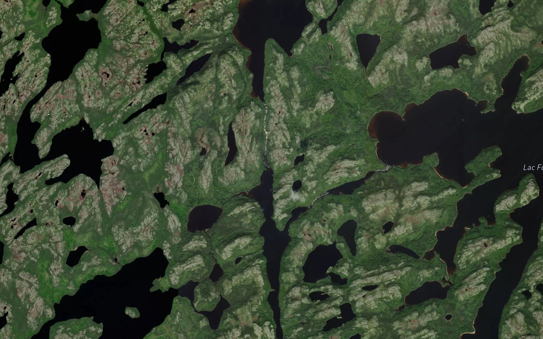 Satellite map of the Riviere Uiahtehau