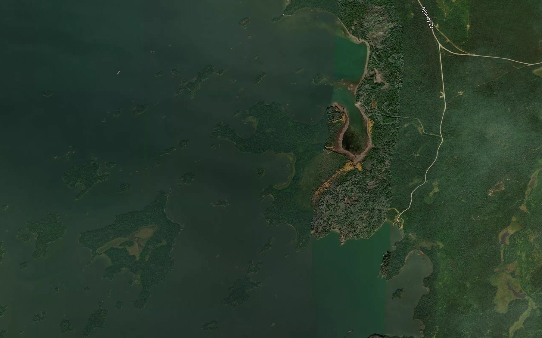 Satellite map of the Mukluk Bay