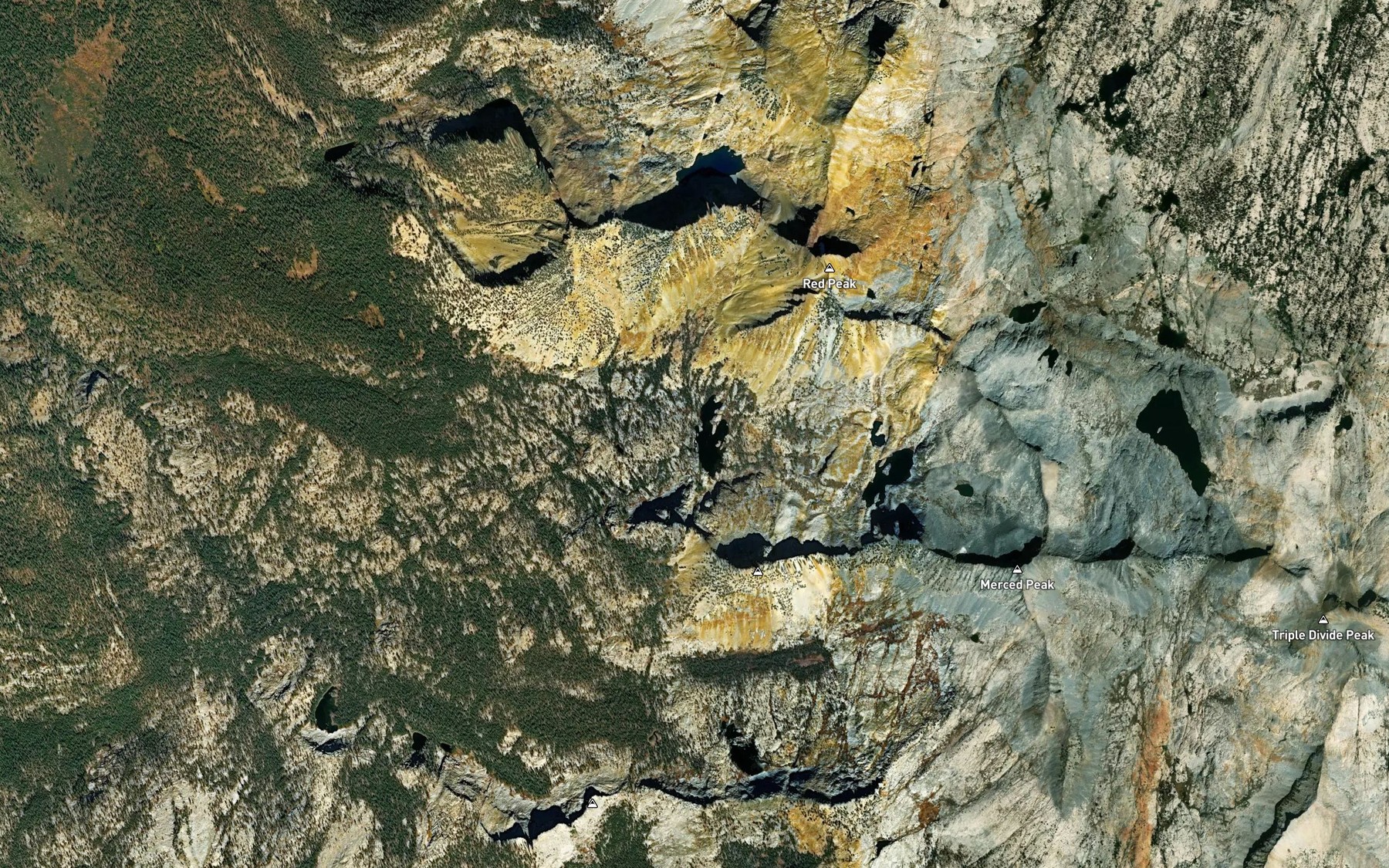 Satellite map of the Lower Ottoway Lake