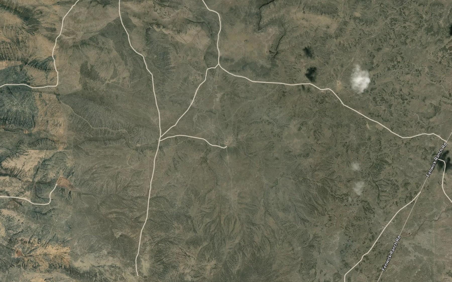 Satellite map of the North Whitehorse Reservoir