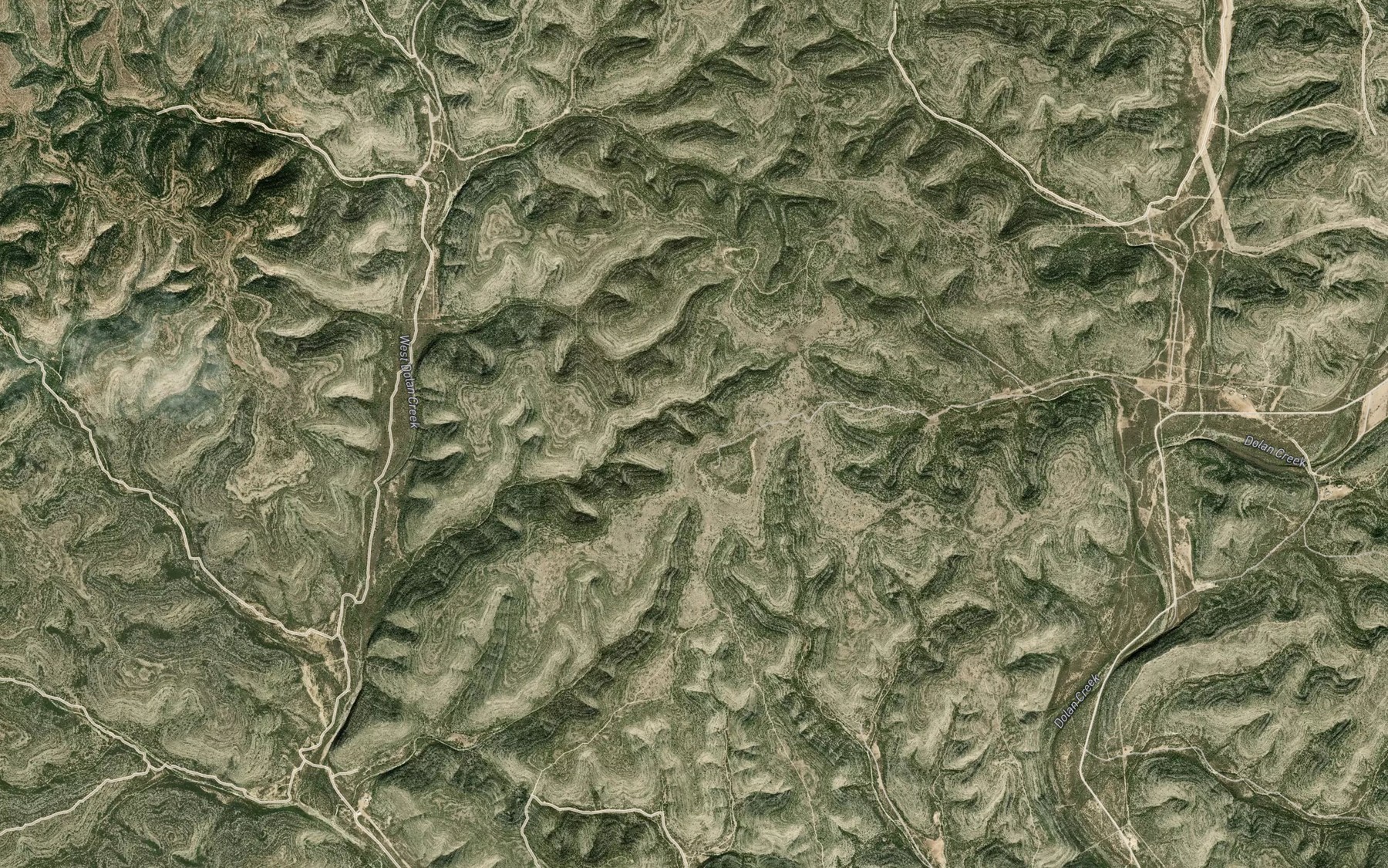 Satellite map of the Big Norris Spring