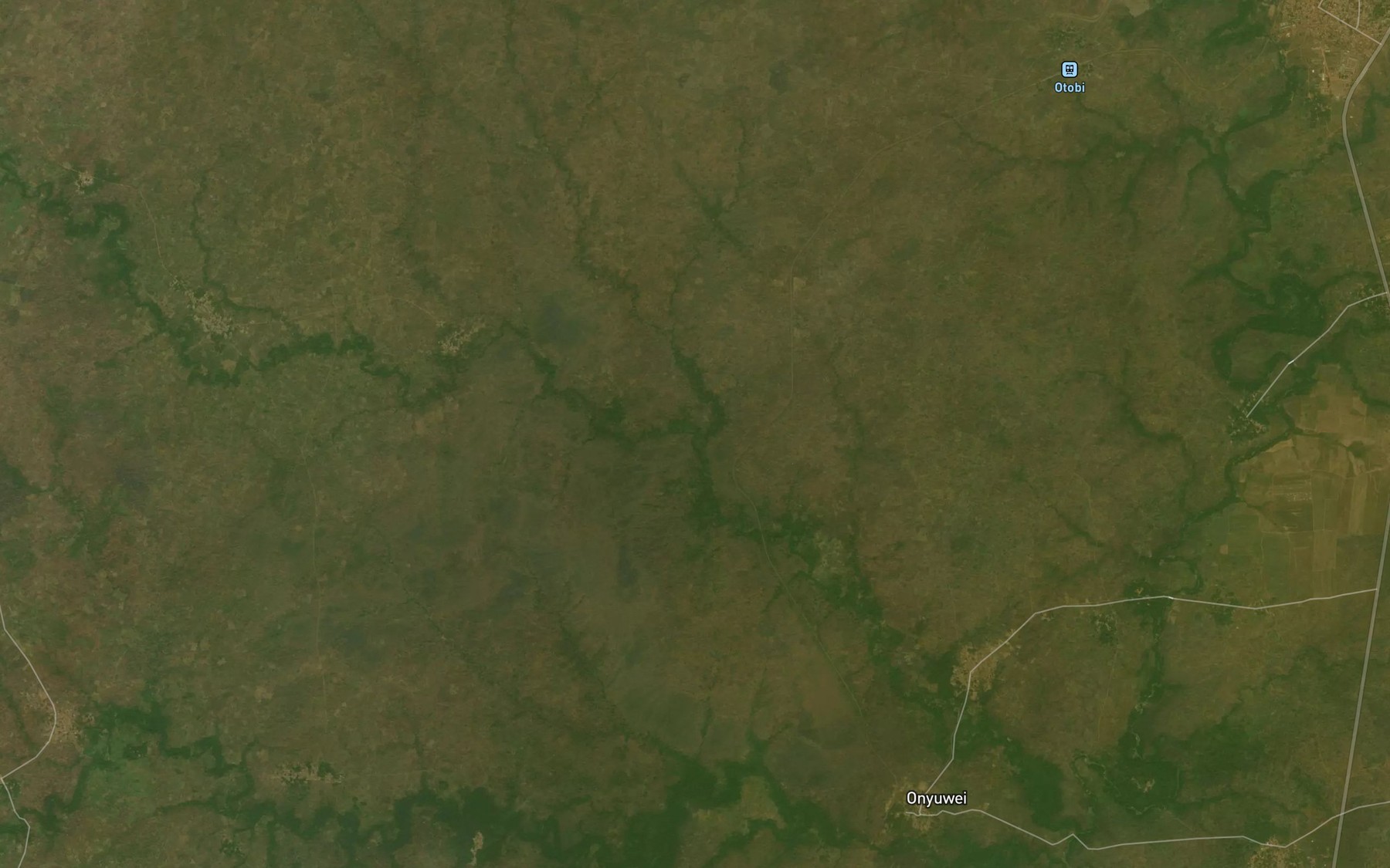 Satellite map of the River Ogburo