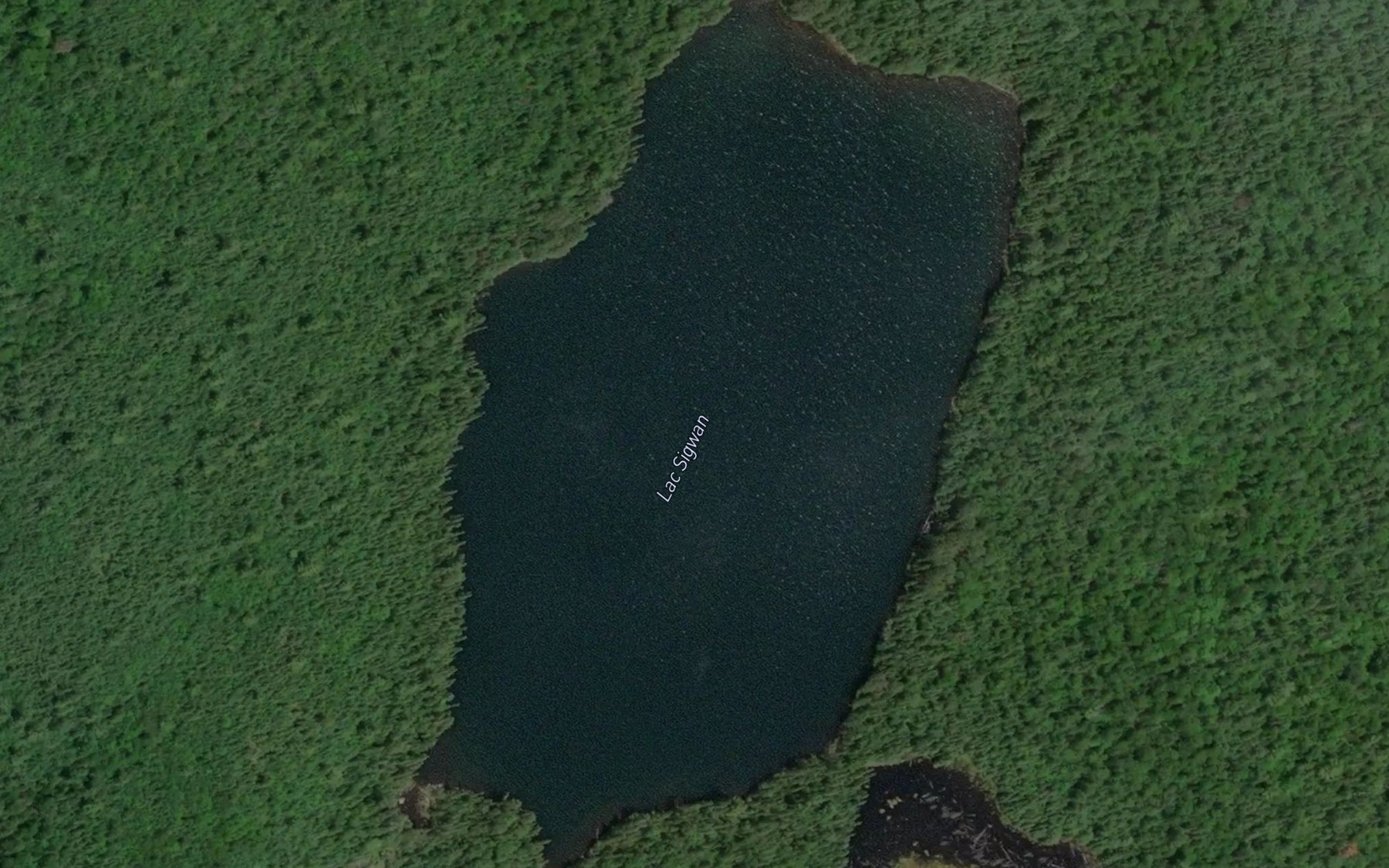Satellite map of the Lac Sigwan