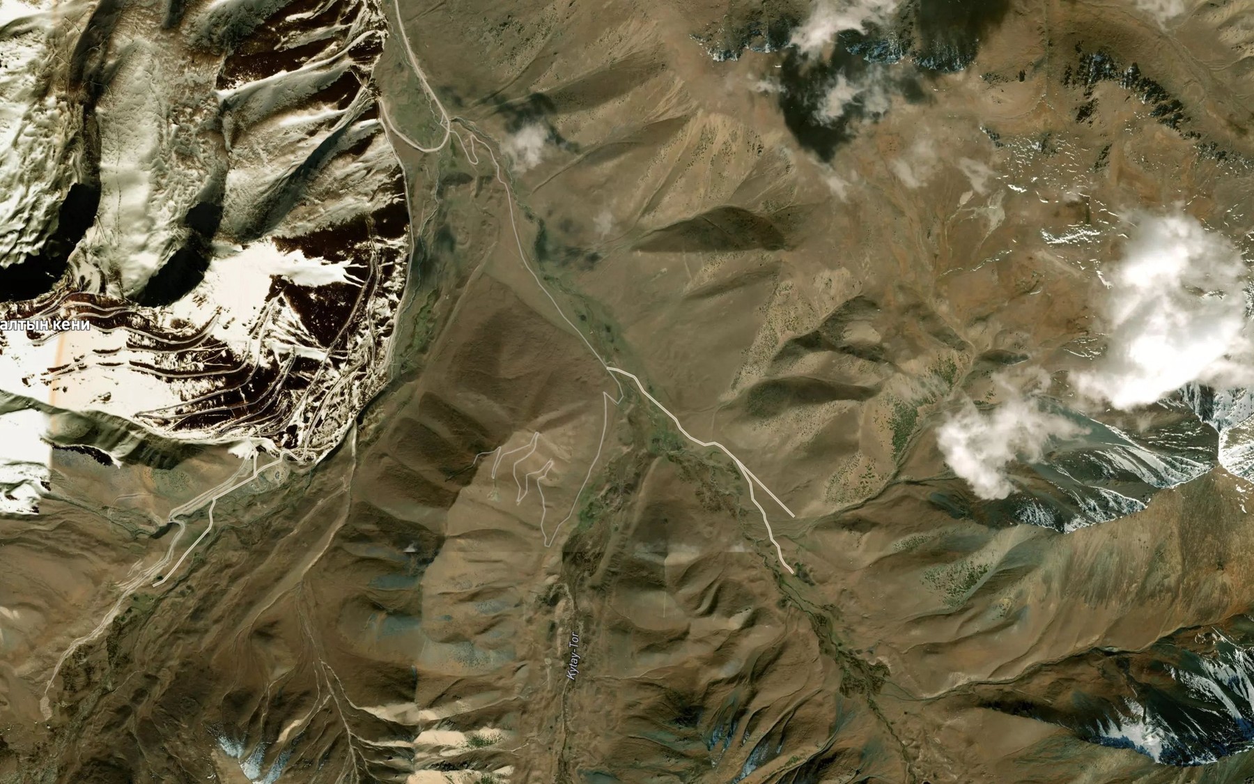 Satellite map of the Karanou