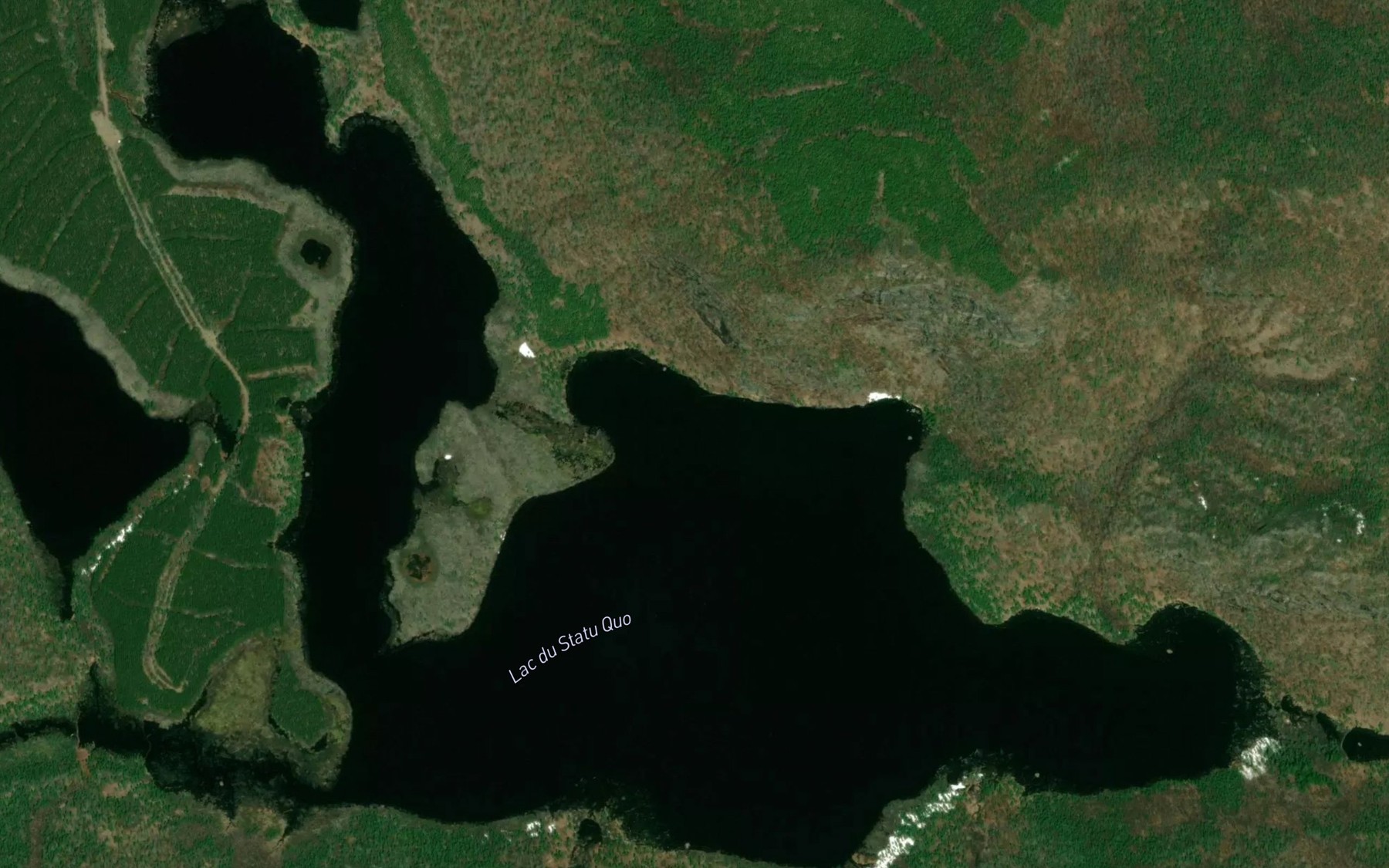 Satellite map of the Lac du Statu Quo