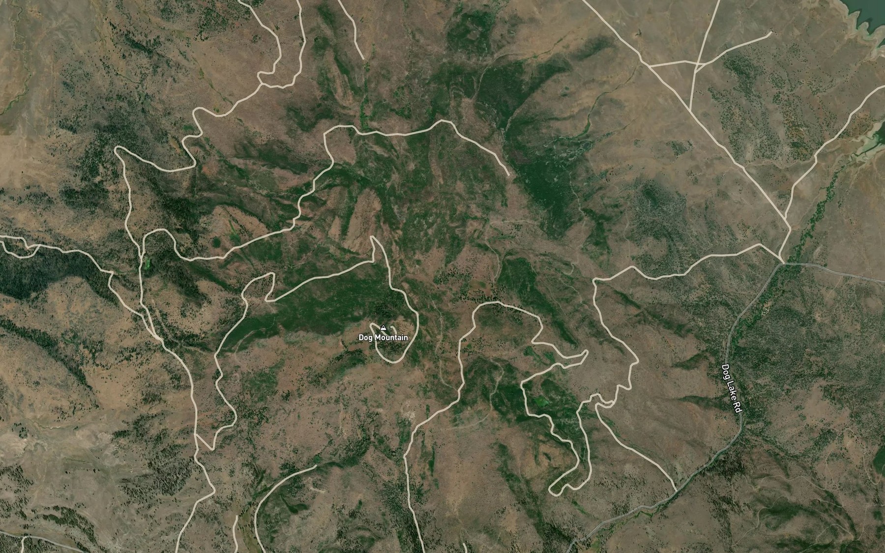 Satellite map of the Adams Spring