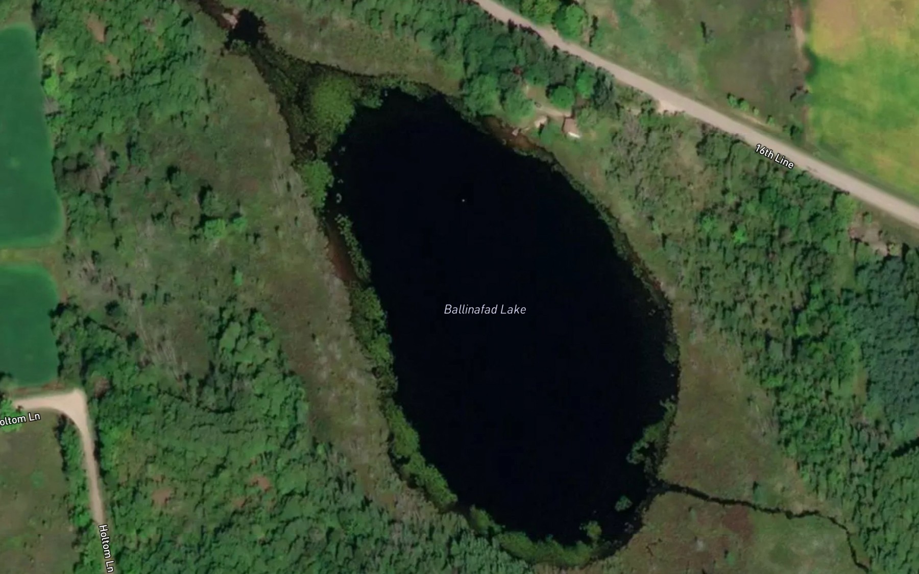 Satellite map of the Ballinafad Lake