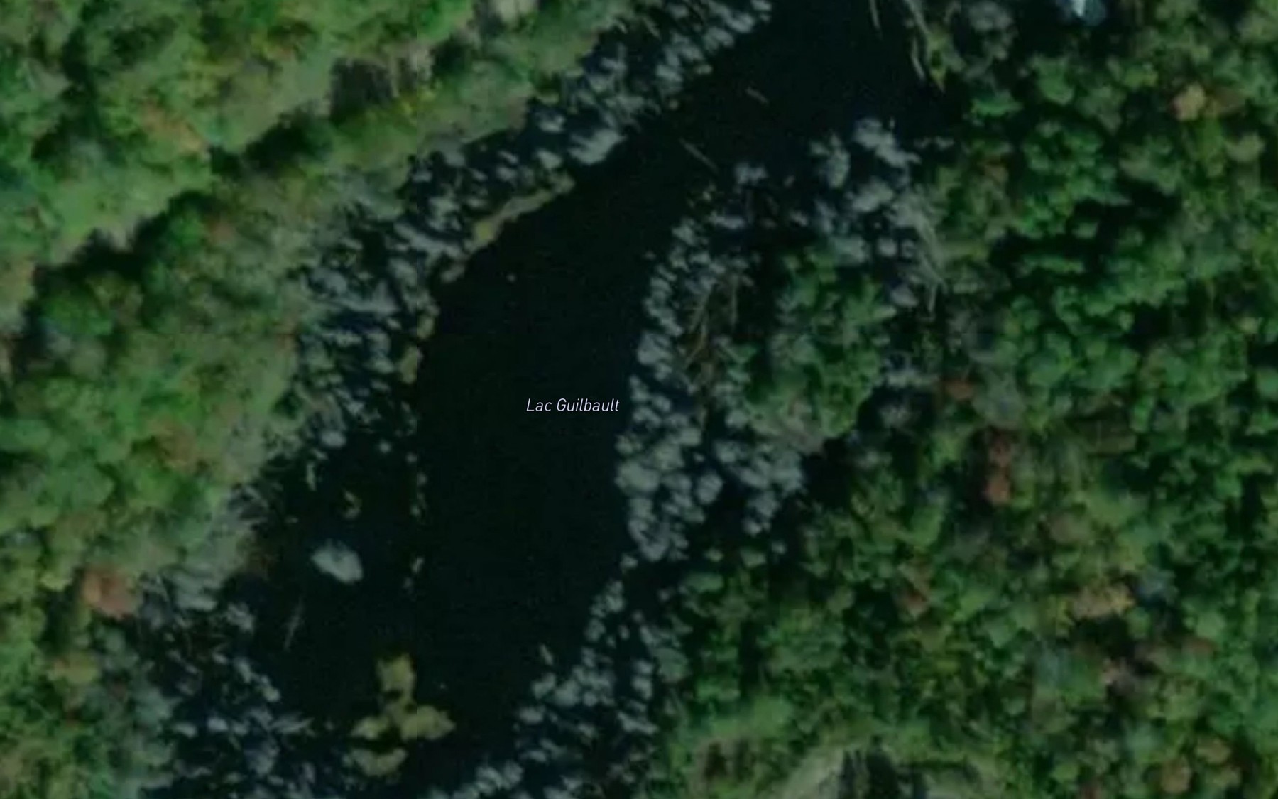 Satellite map of the Lac Guilbault