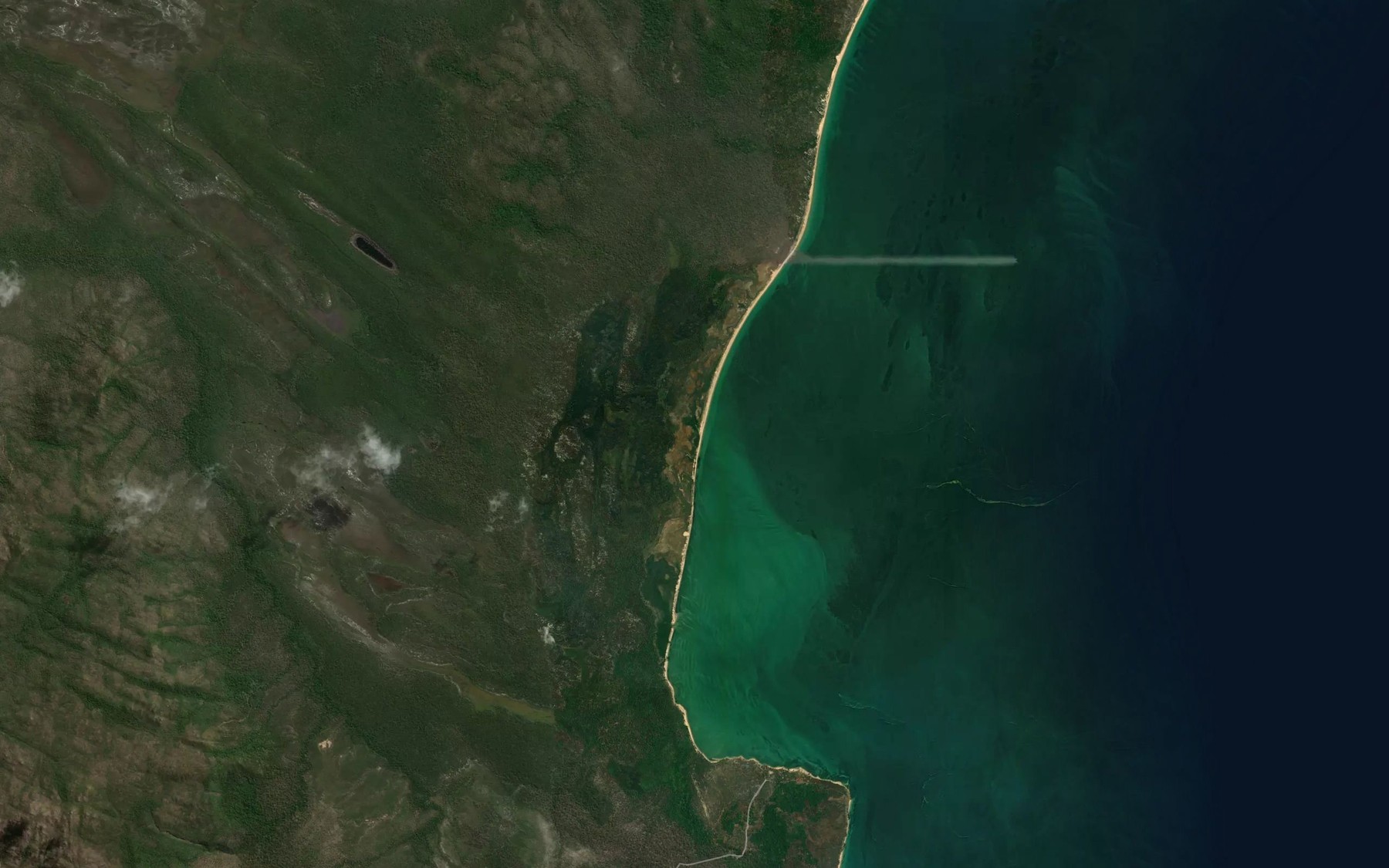 Satellite map of the Dinner Creek