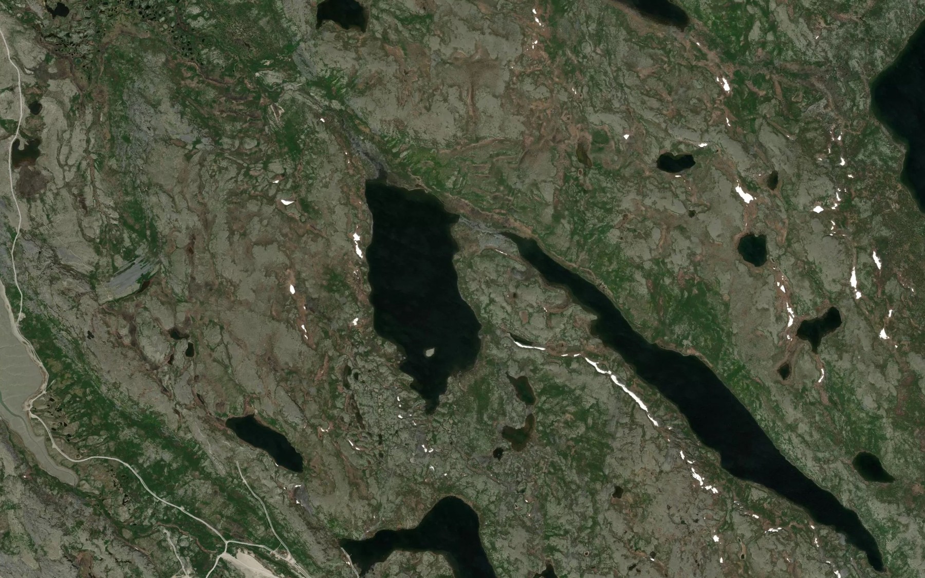 Satellite map of the Lac Qikirtalik
