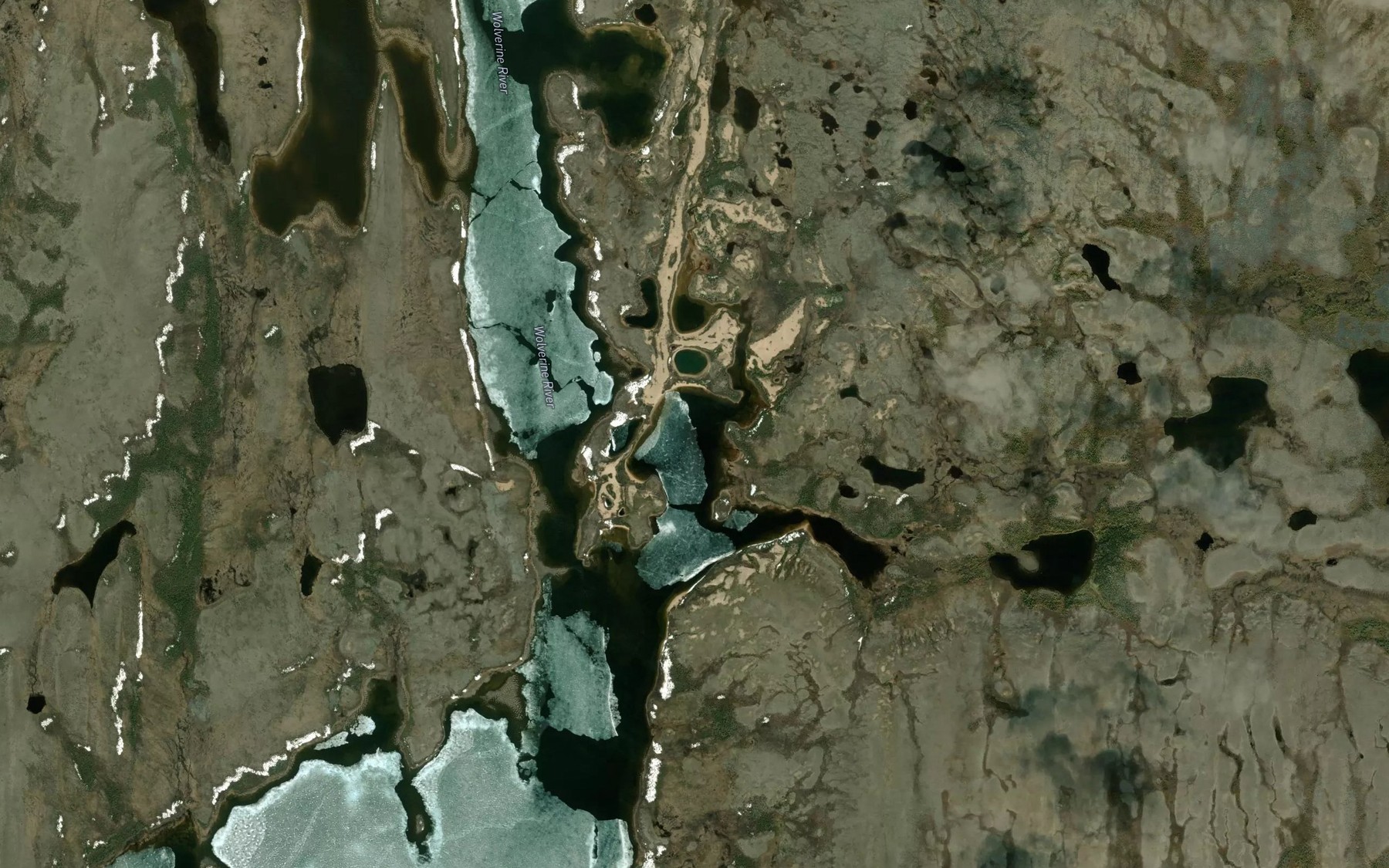 Satellite map of the Weak Tea Bay