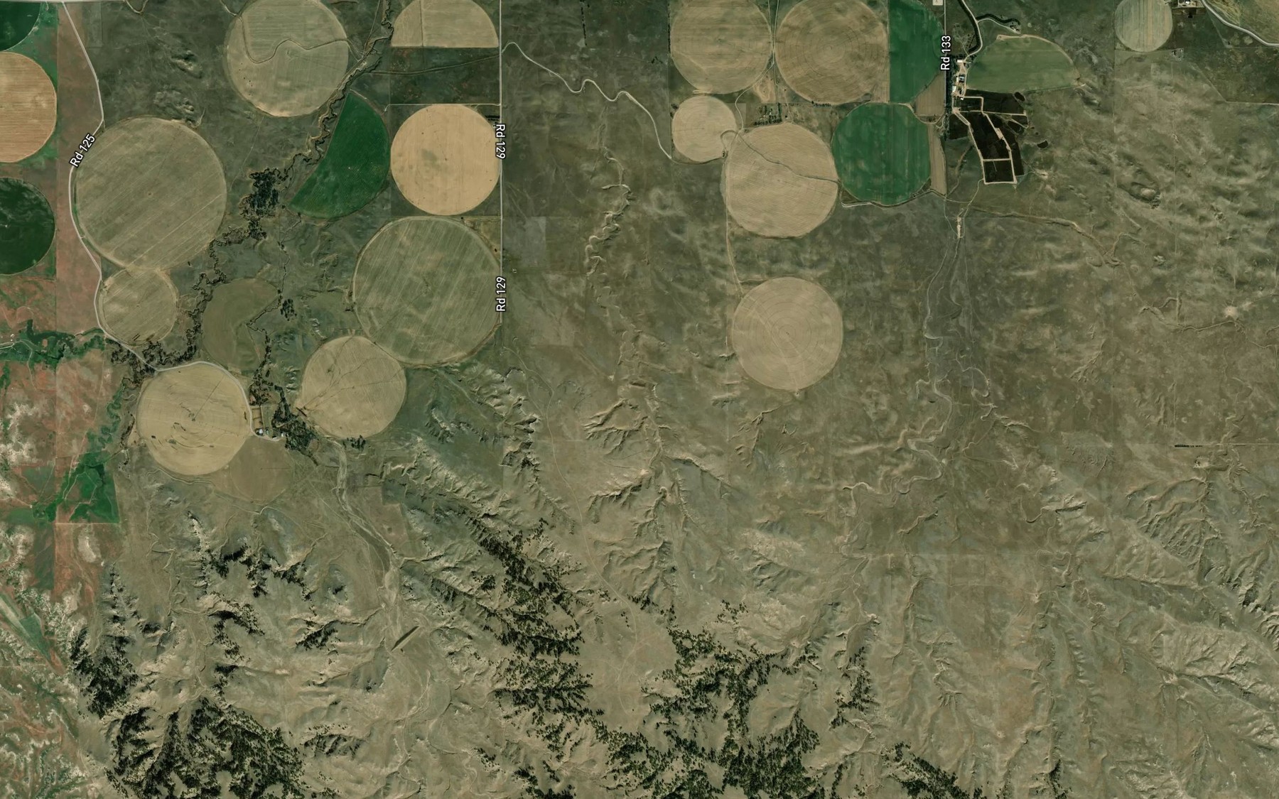 Satellite map of the Policky Reservoir