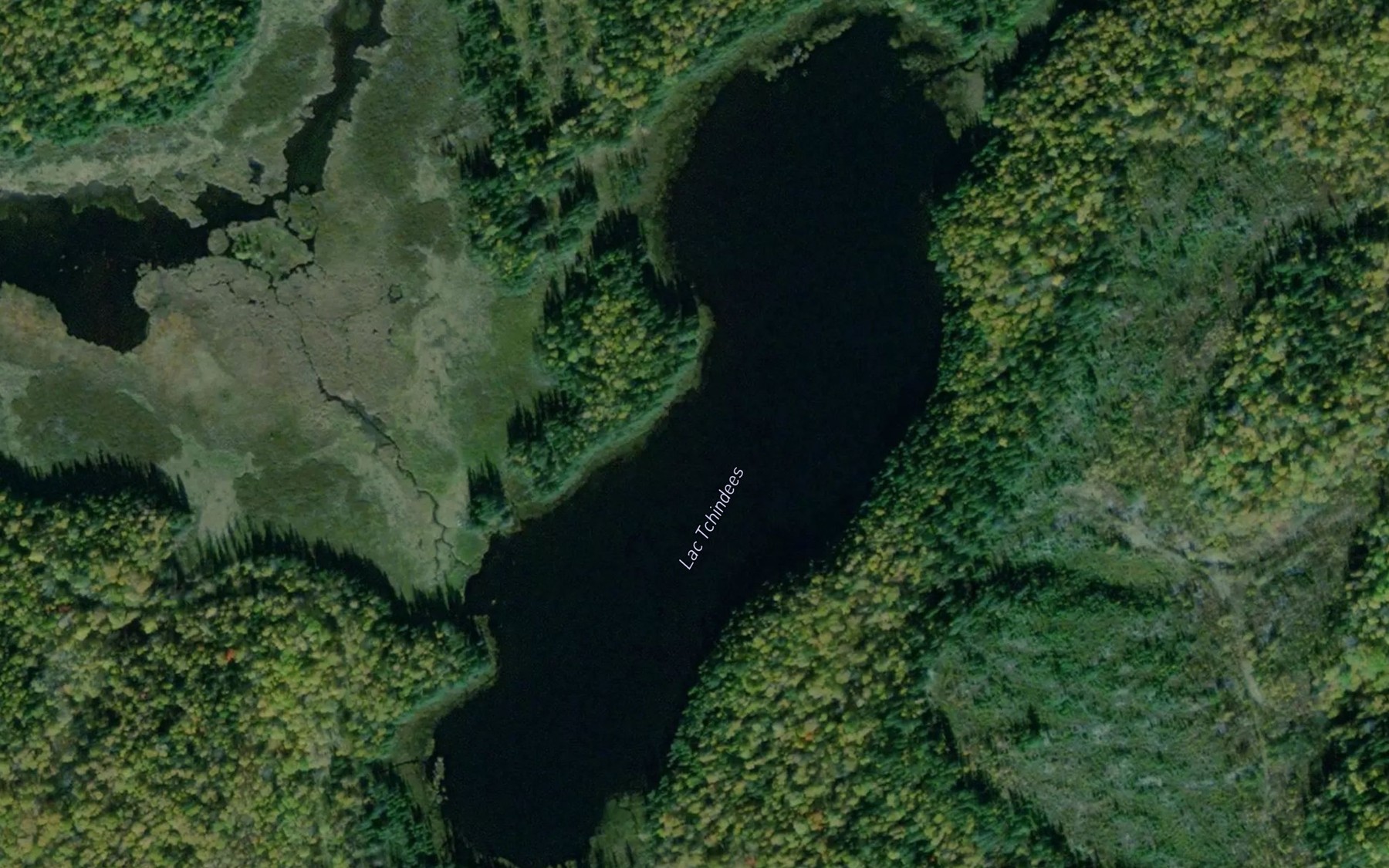 Satellite map of the Lac Tchindees