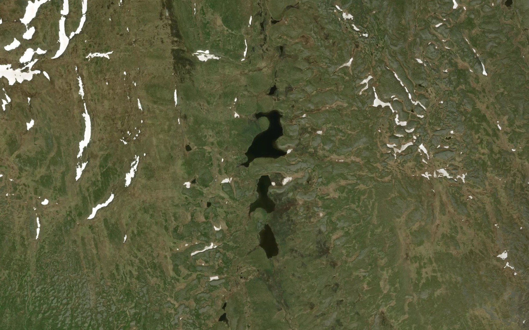 Satellite map of the Golggotjavrrit