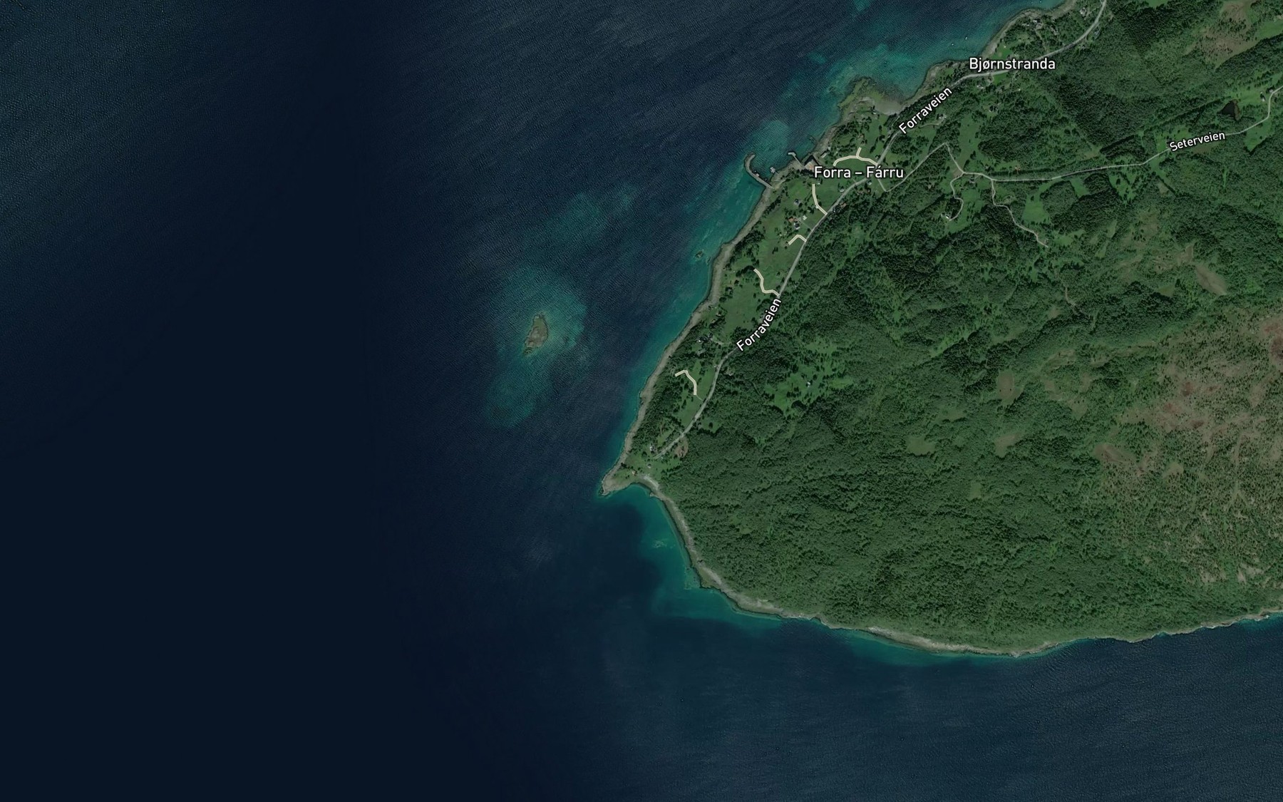 Satellite map of the Lillevik