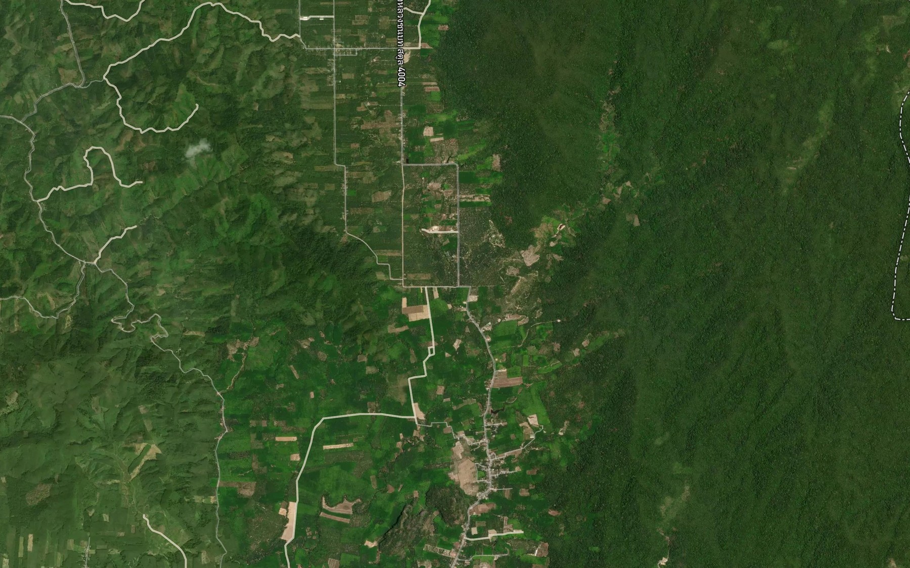 Satellite map of the Khlong Mama Mai