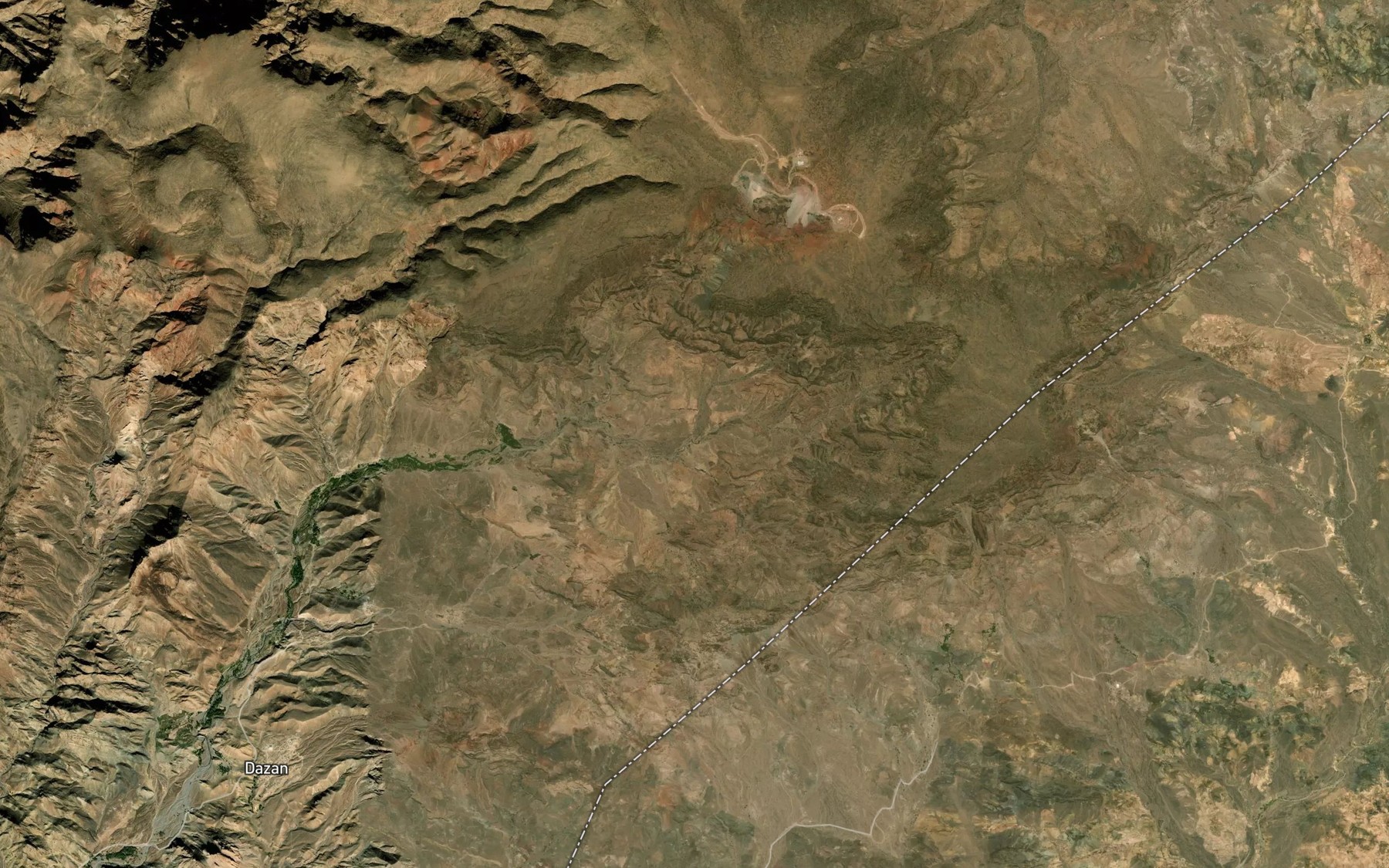Satellite map of the Cheshmeh-ye Angur Darakhti