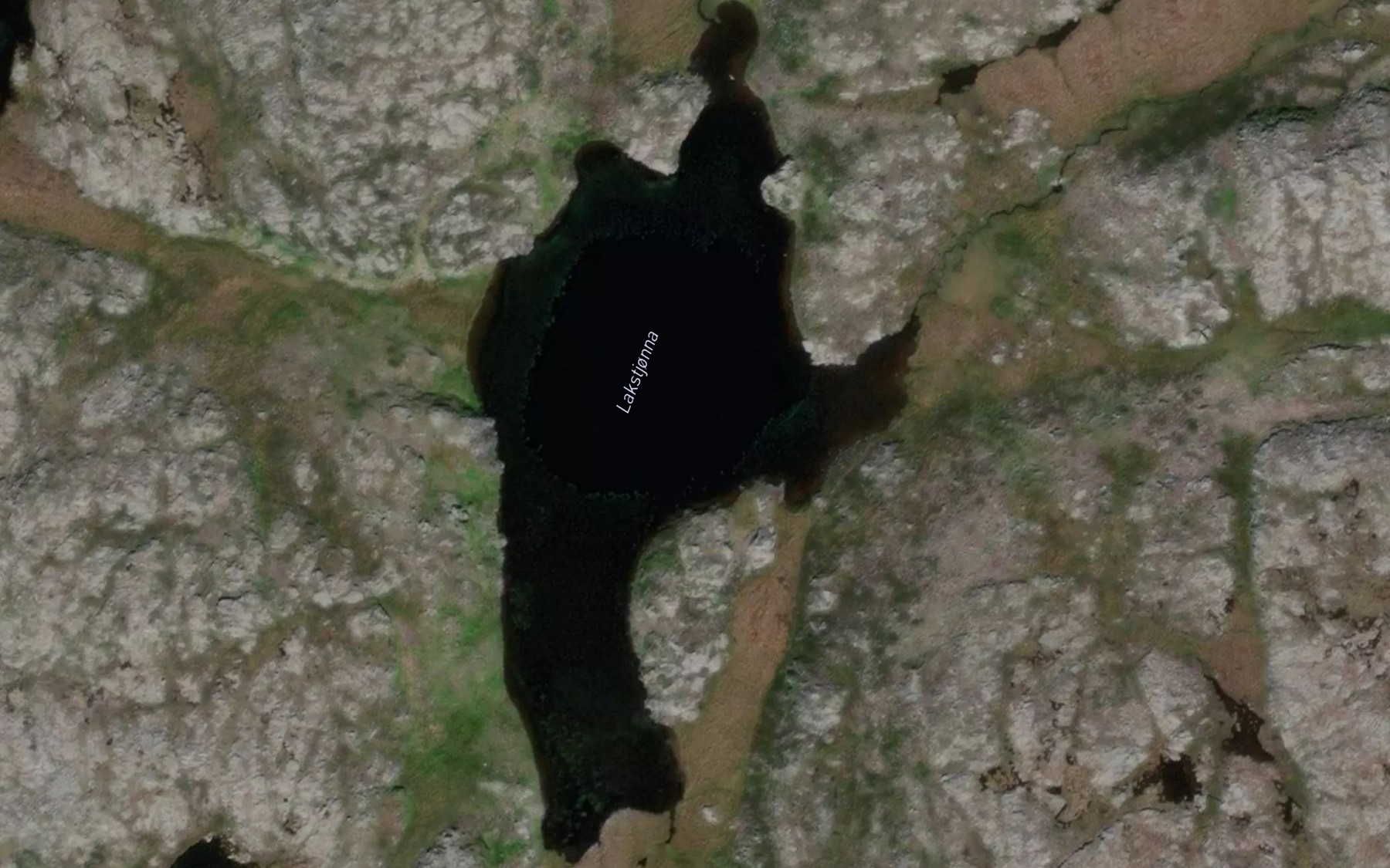 Satellite map of the Holmvasstjorna