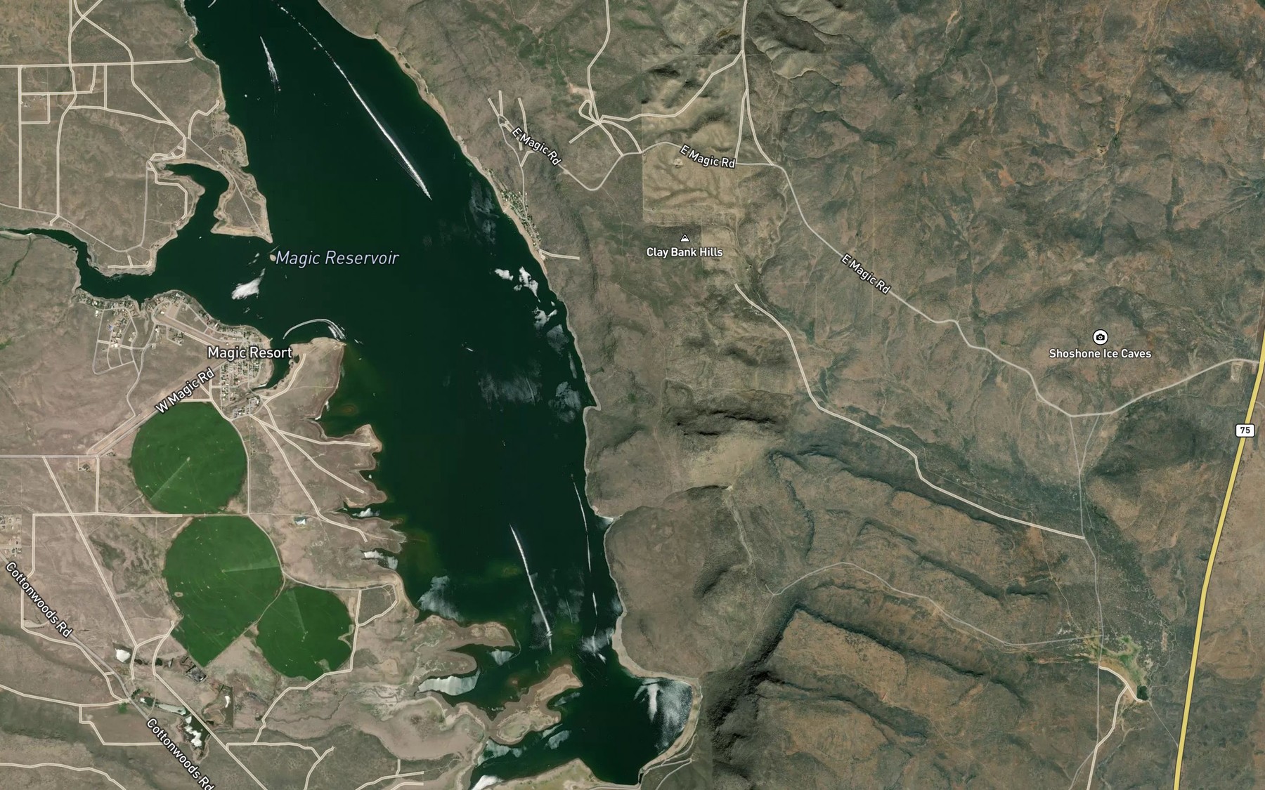 Satellite map of the Calhoun Spring