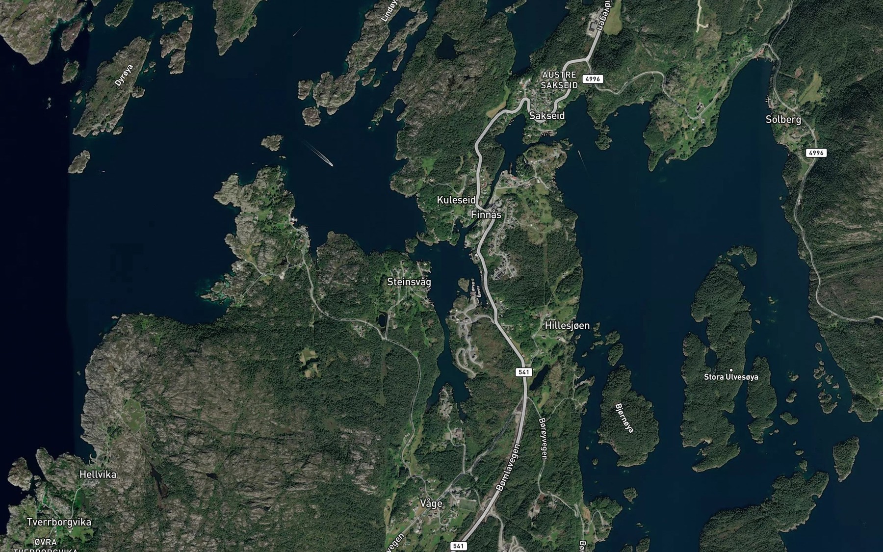Satellite map of the Kuleseidvagen