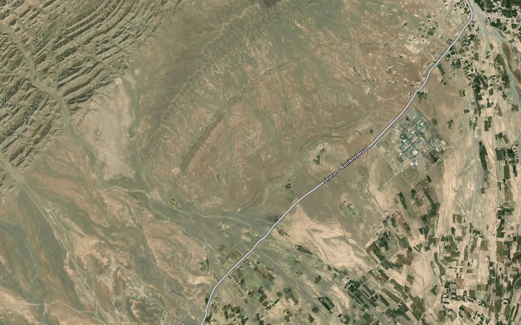 Satellite map of the Terkhah Chinah