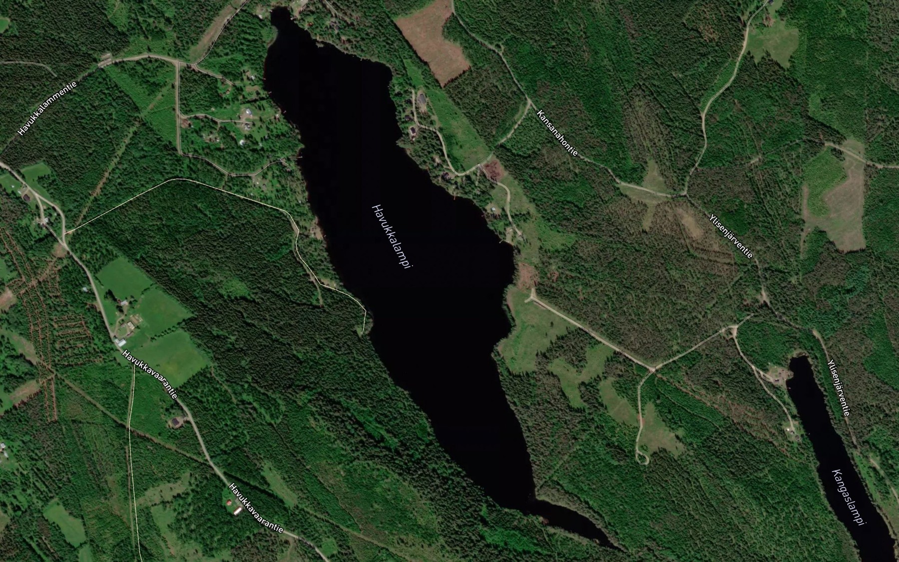 Satellite map of the Havukkalampi