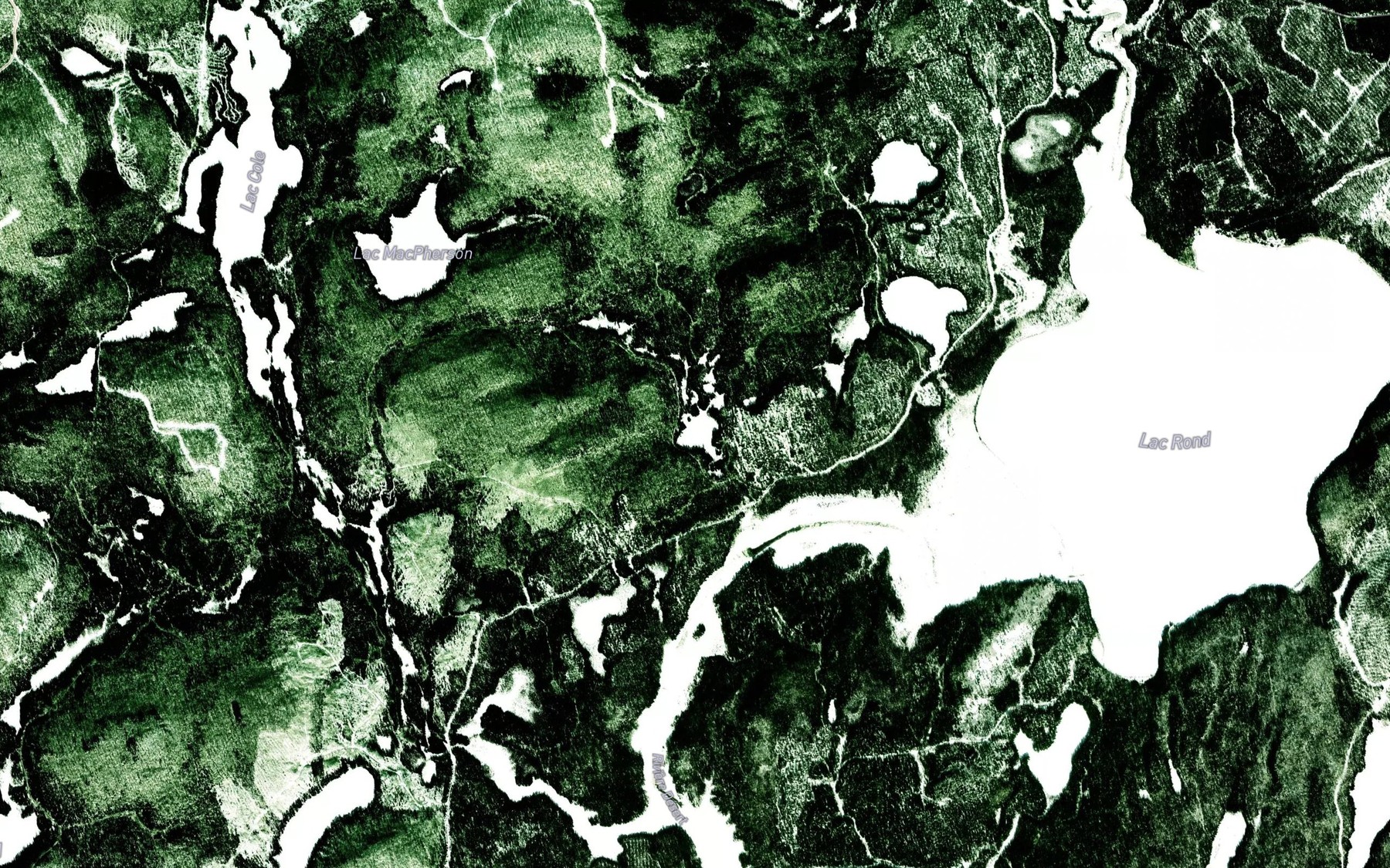 Satellite map of the Lac Tache