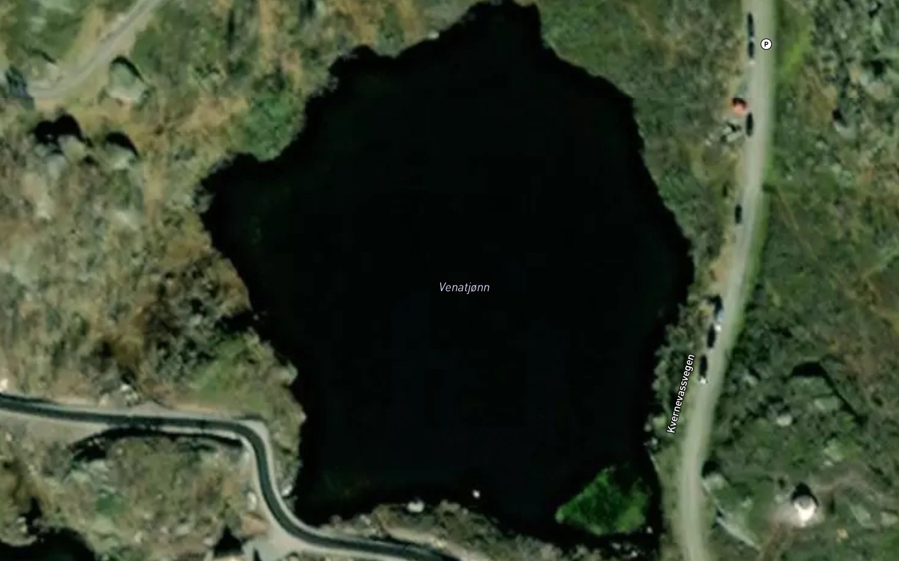 Satellite map of the Venatjonn