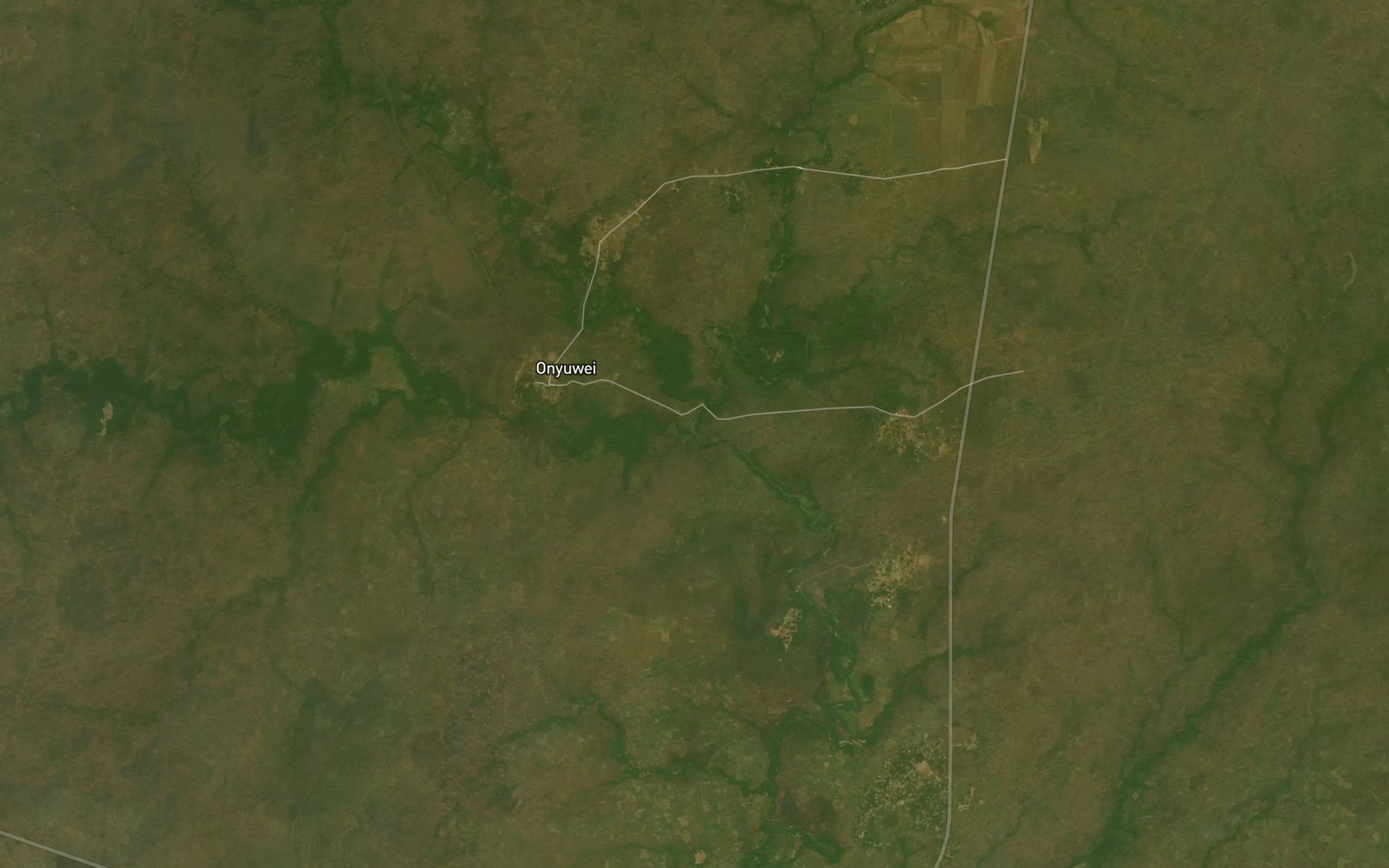 Satellite map of the River Ekwukwu