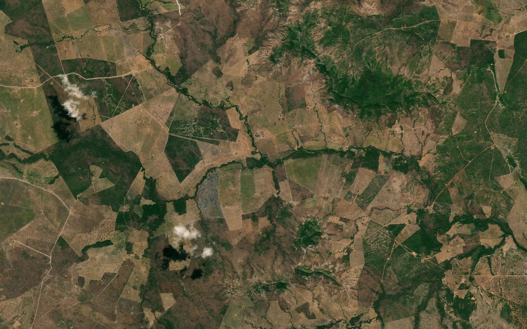 Satellite map of the Ribeirao Bandeira