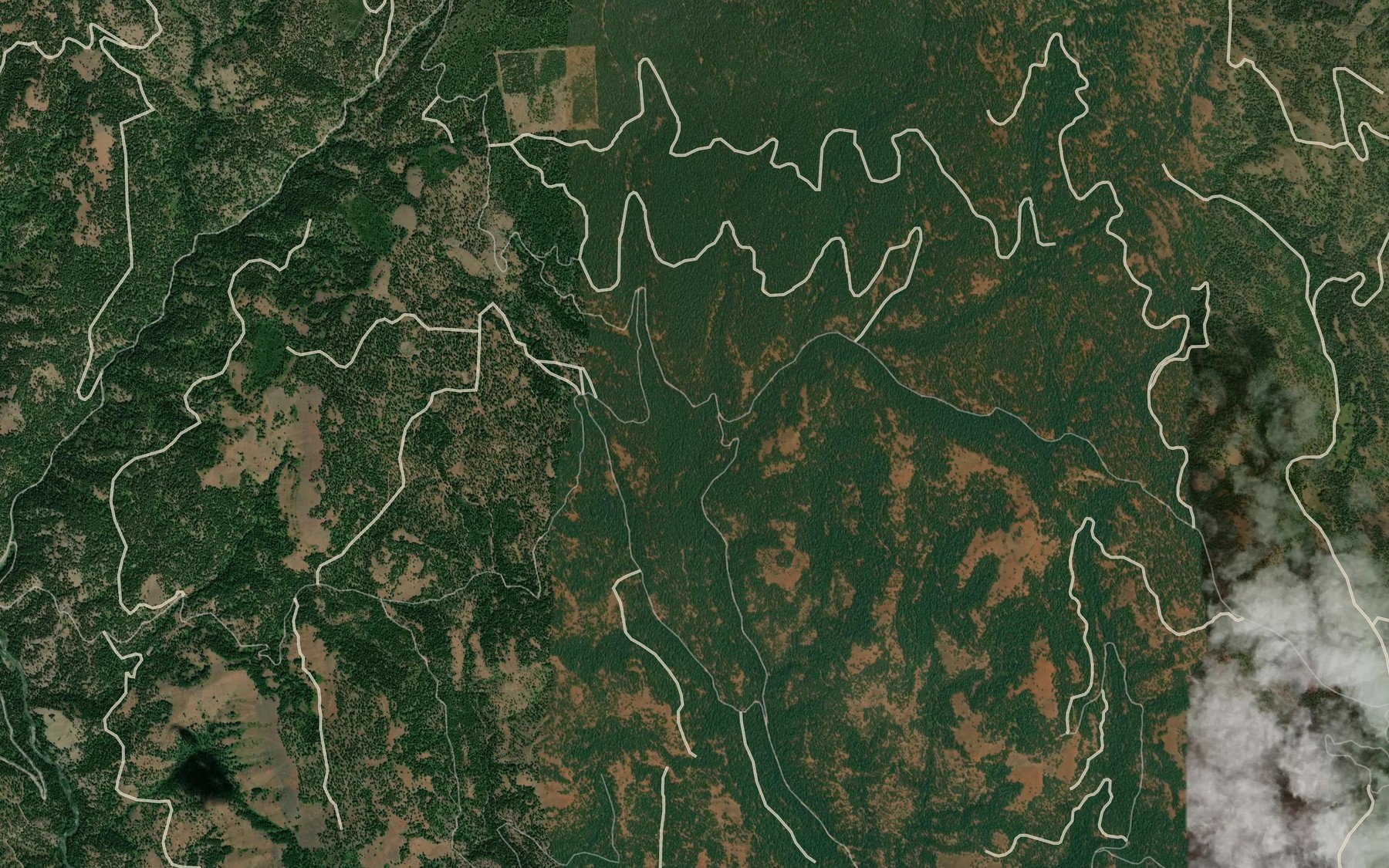 Satellite map of the Ethel Creek