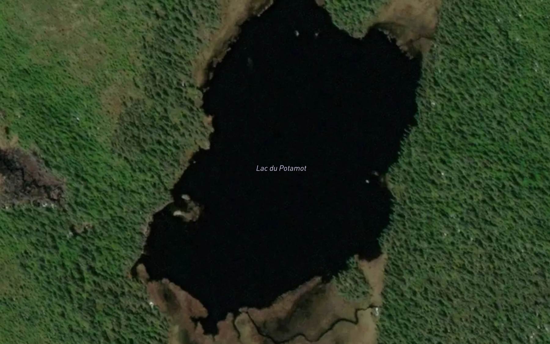 Satellite map of the Lac du Potamot