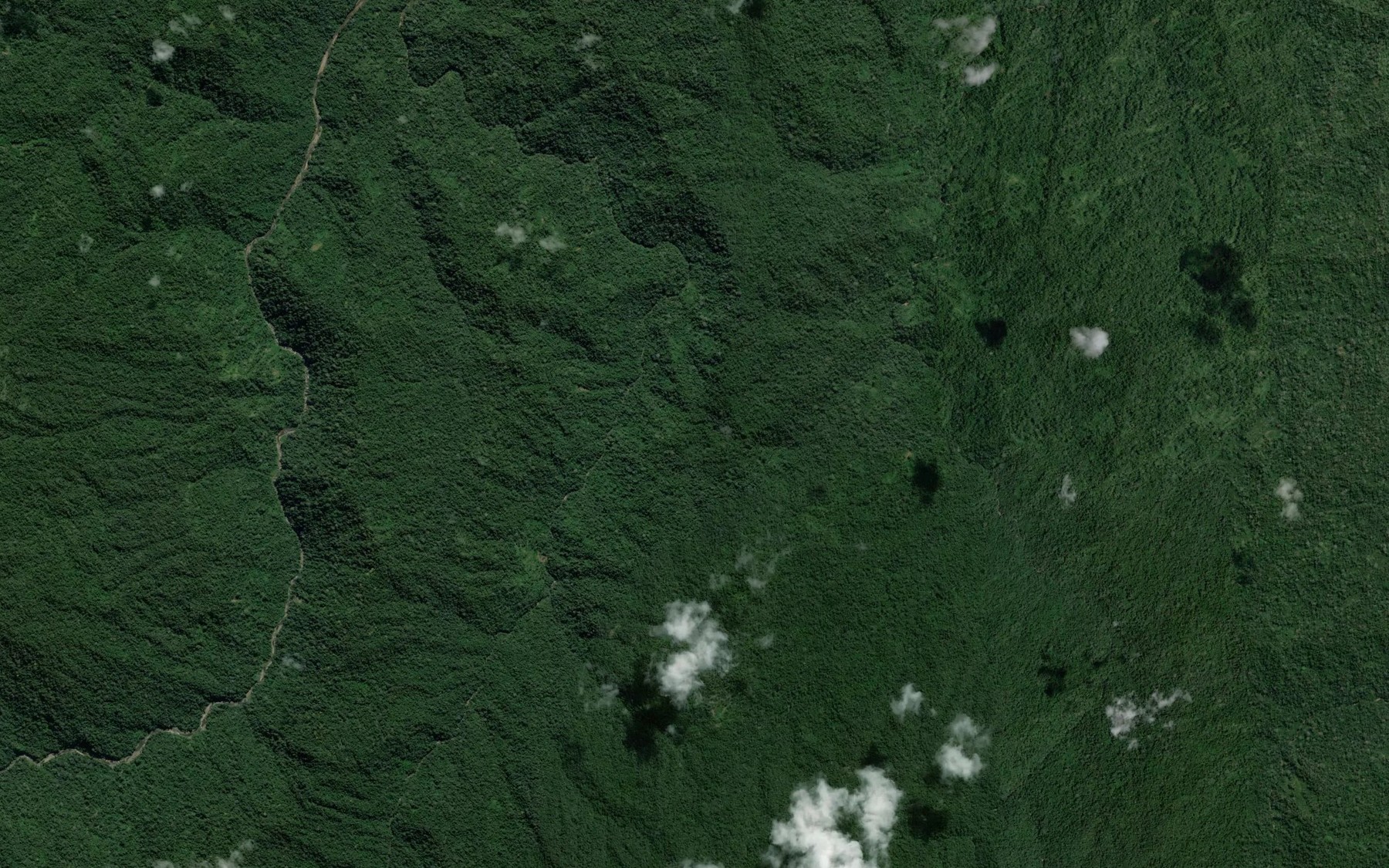 Satellite map of the Rio Coquera