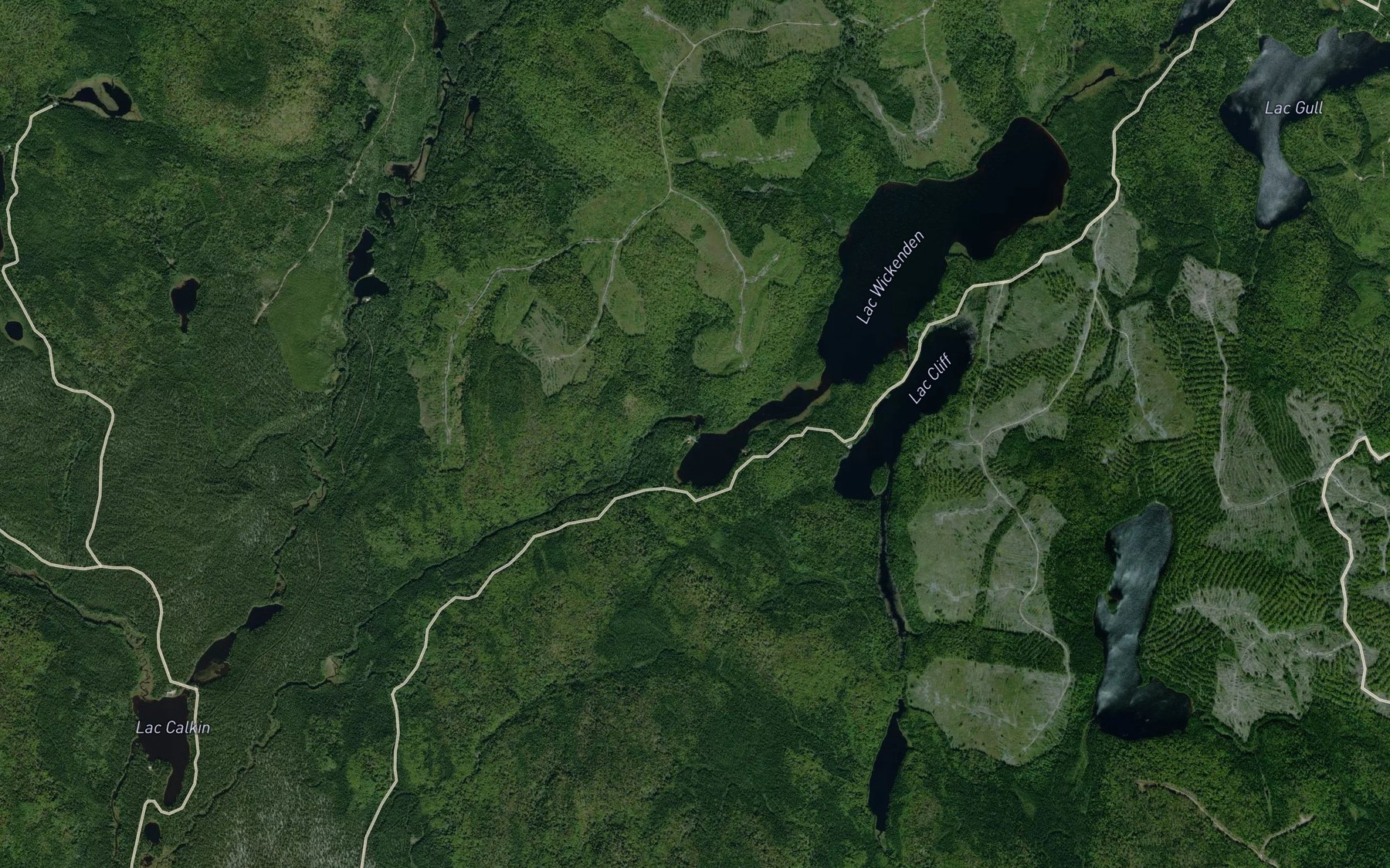 Satellite map of the Lac Tire