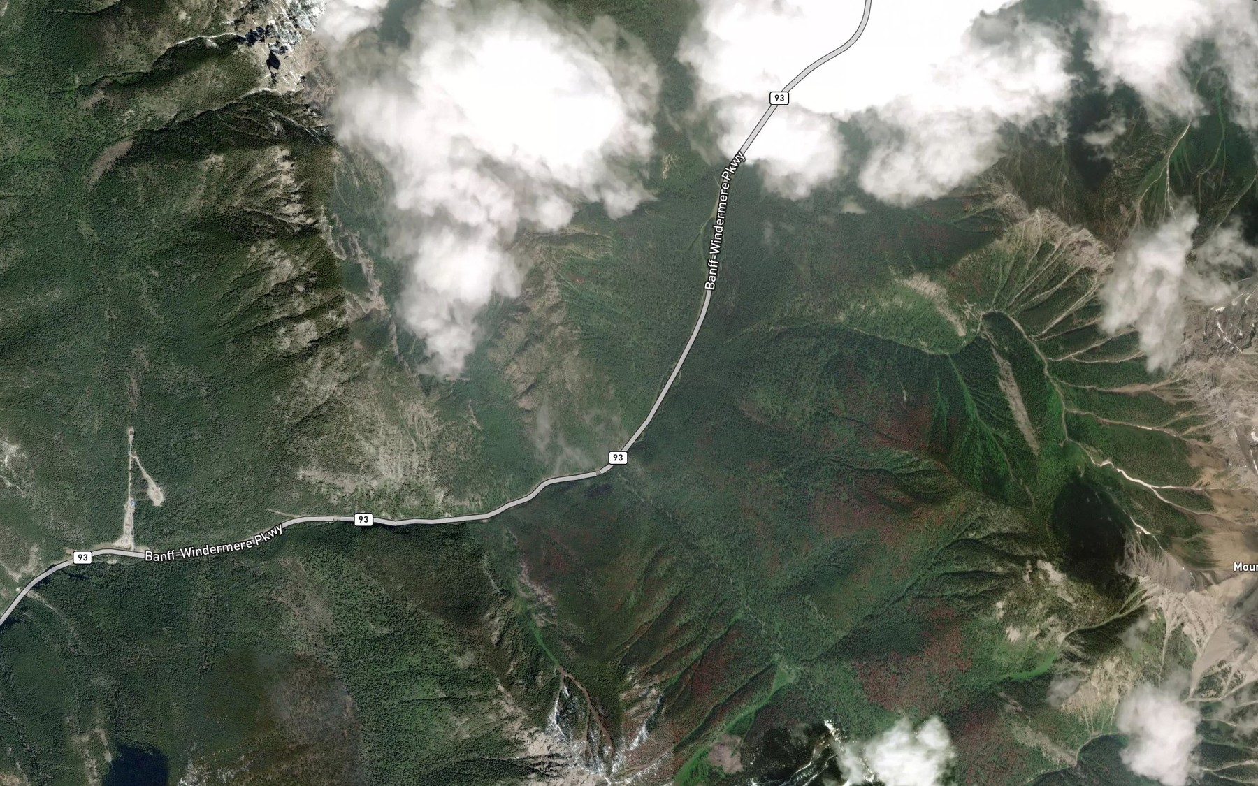 Satellite map of the Kimpton Creek