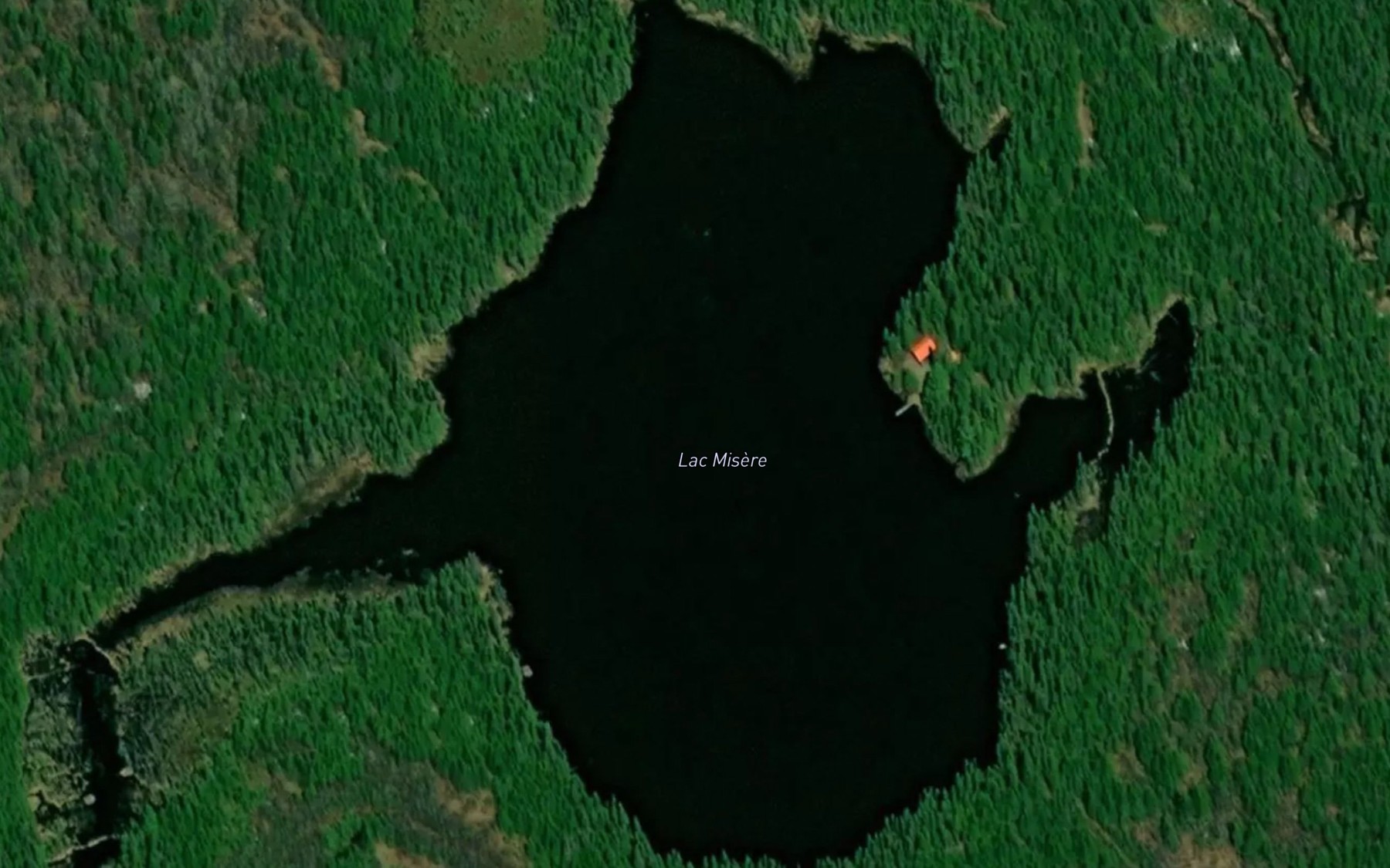 Satellite map of the Lac Misere