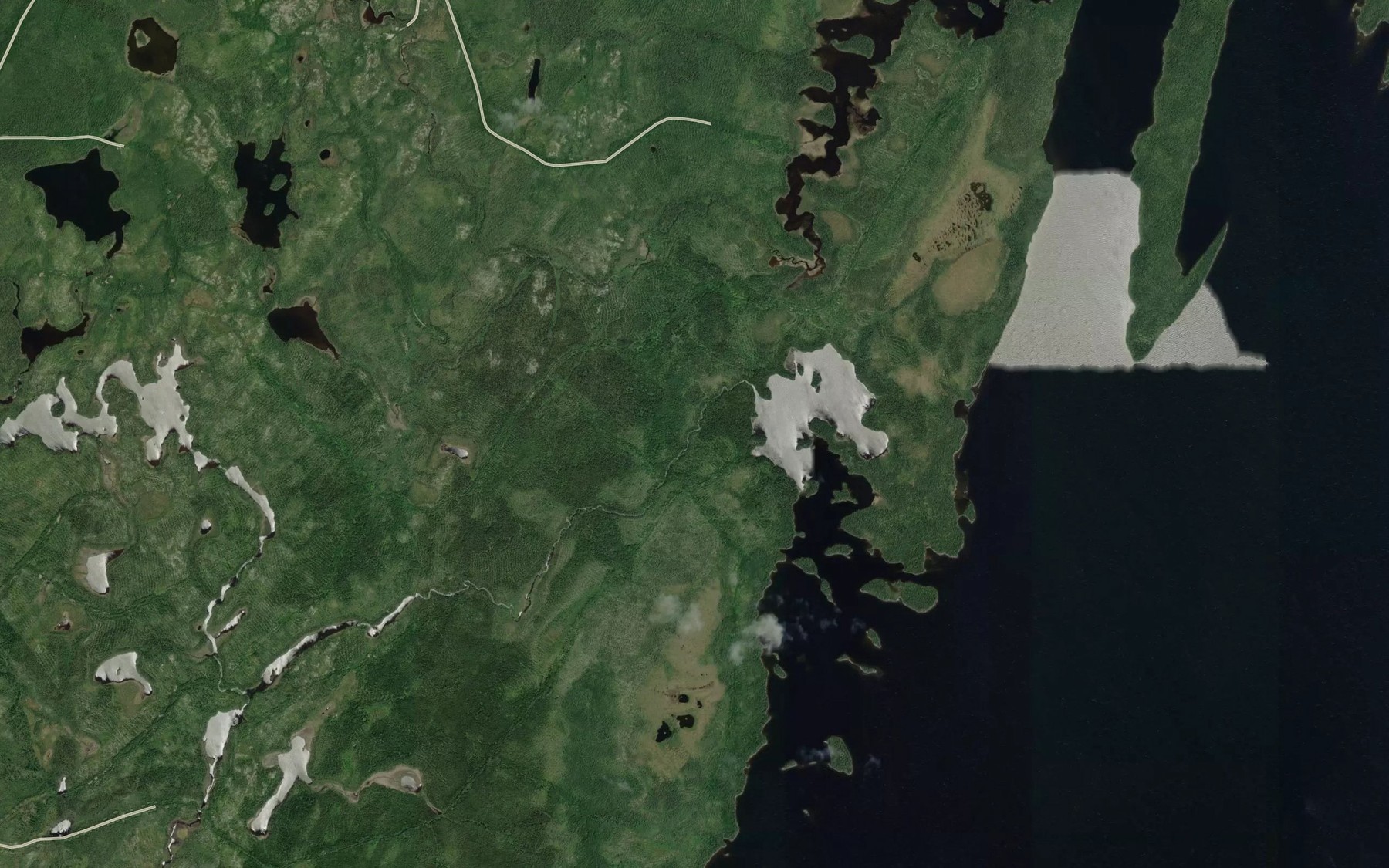 Satellite map of the Baie Delisle