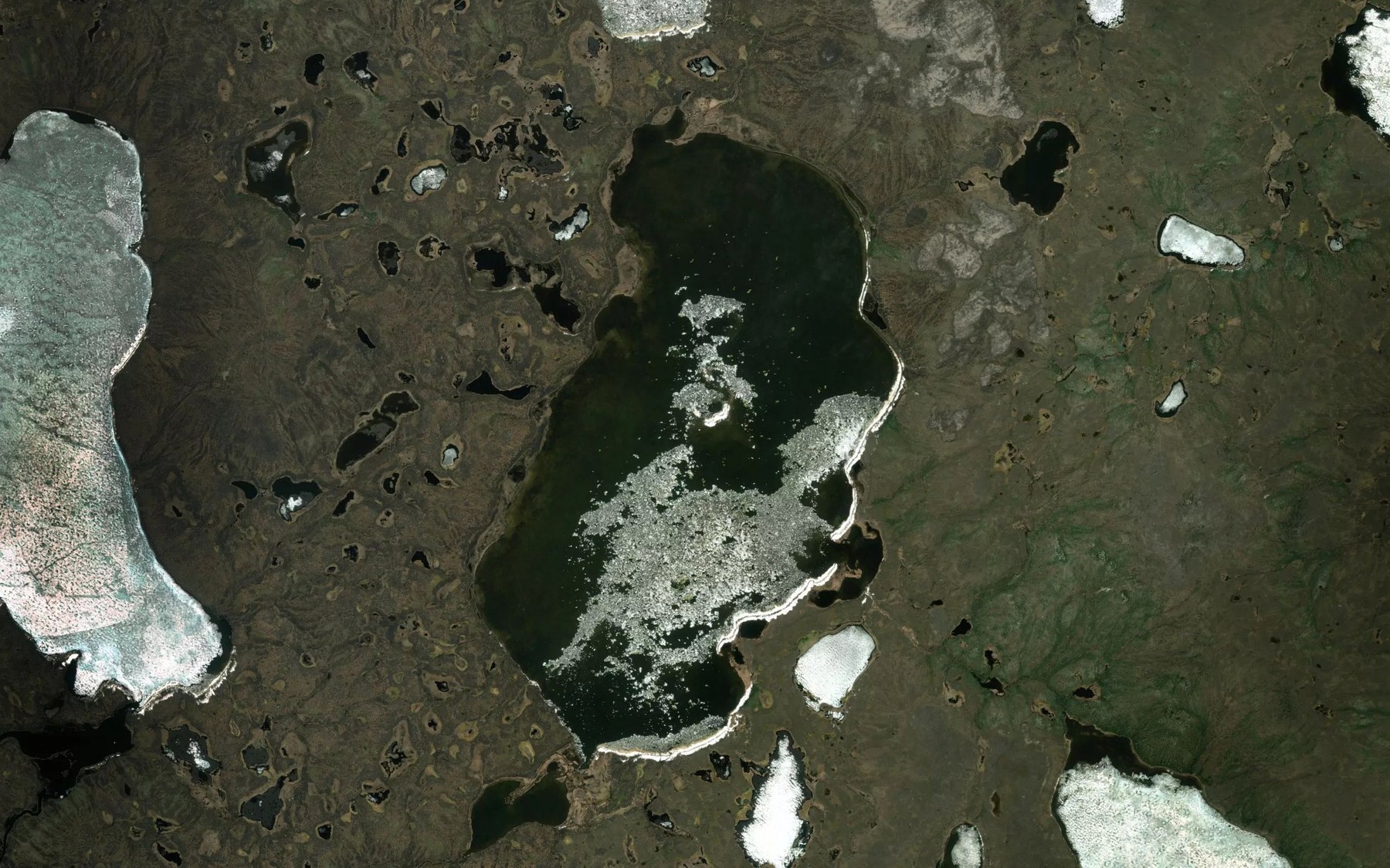 Satellite map of the Gyles Lake