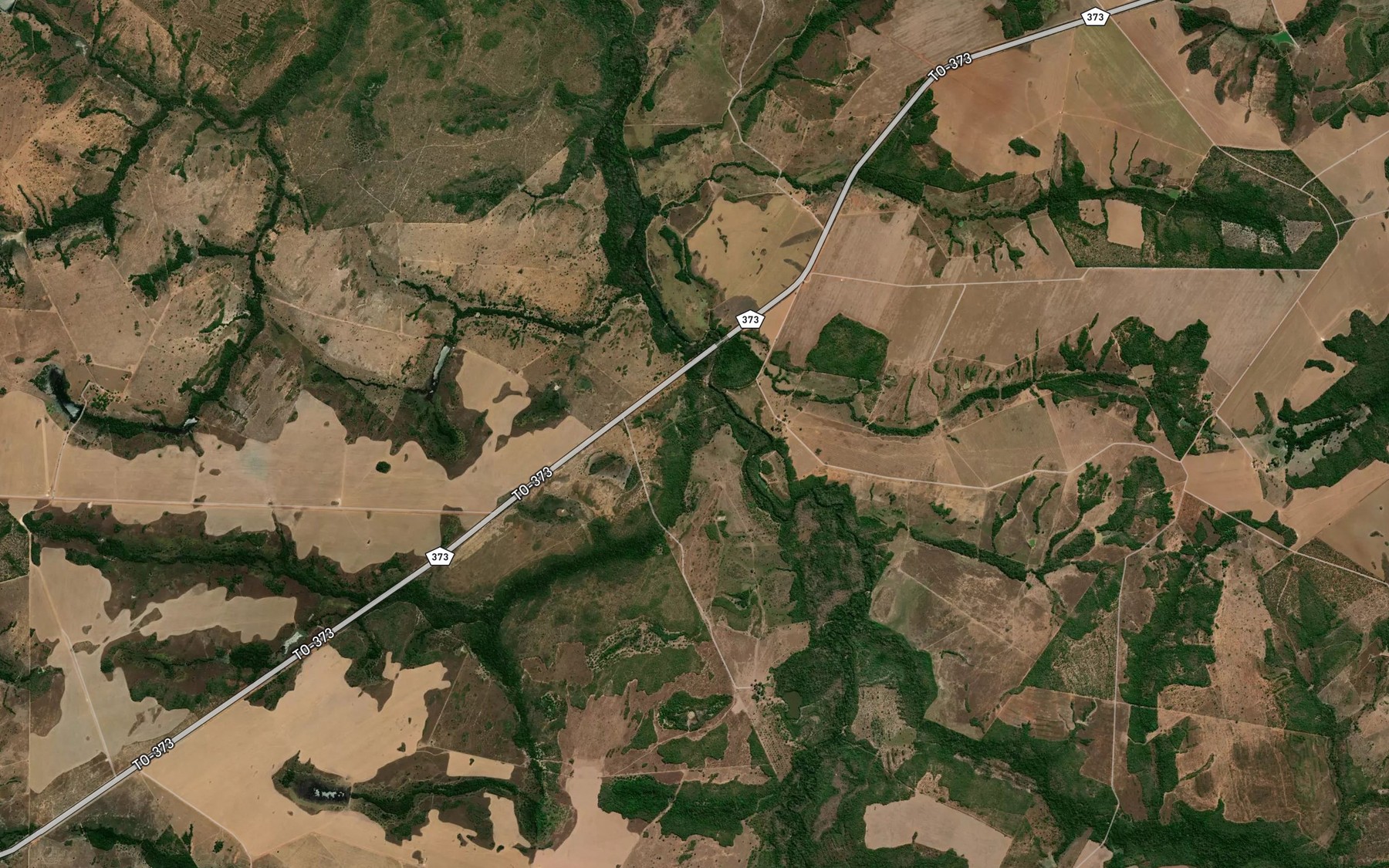 Satellite map of the Corrego da Canoa