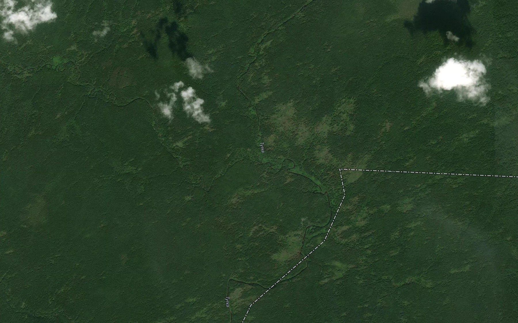 Satellite map of the Belaya Sora