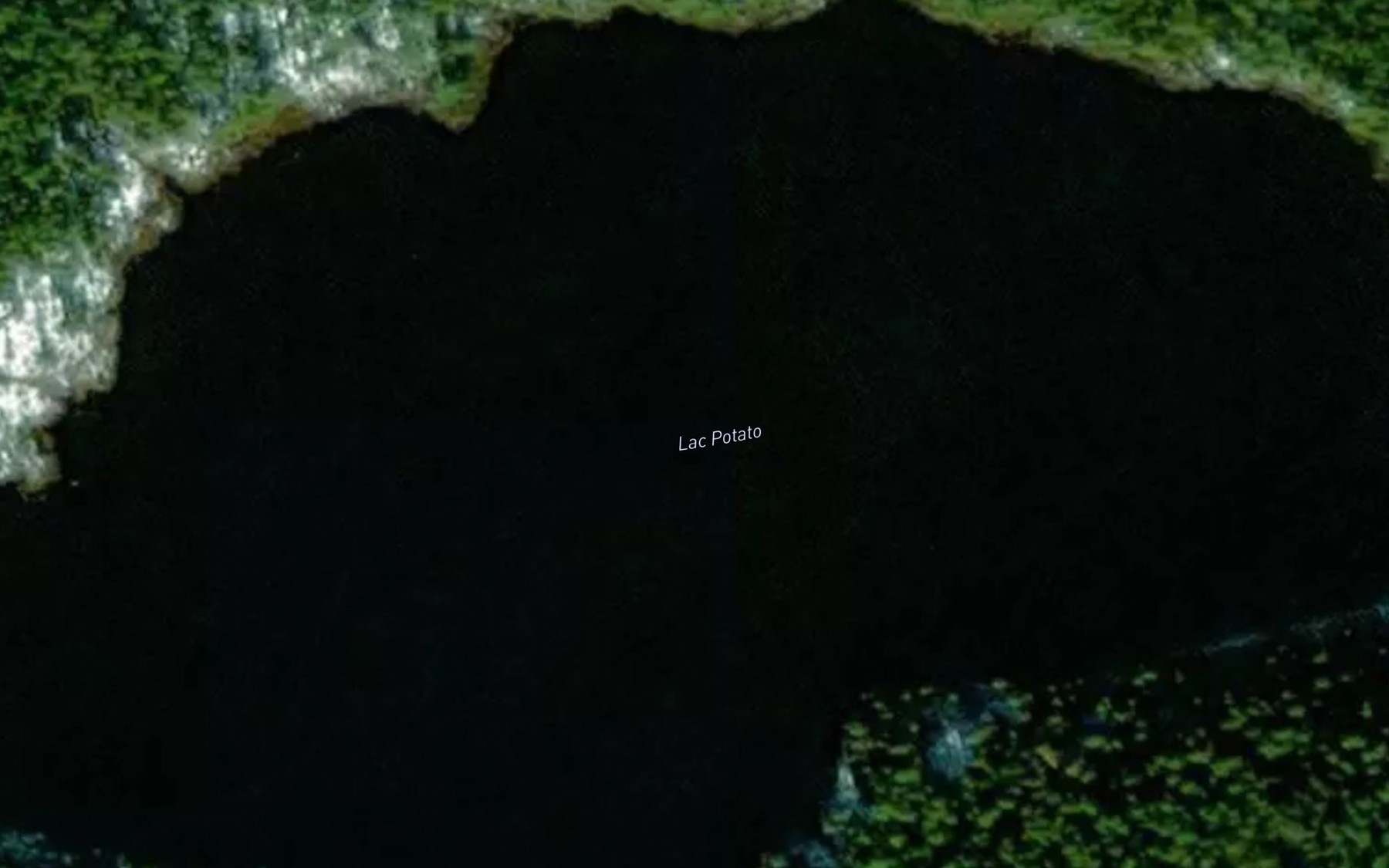 Satellite map of the Lac Potato