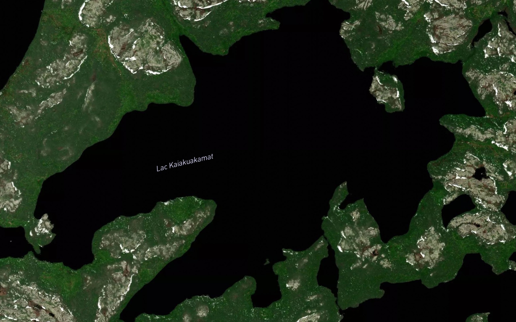 Satellite map of the Lac Kaiakuakamat
