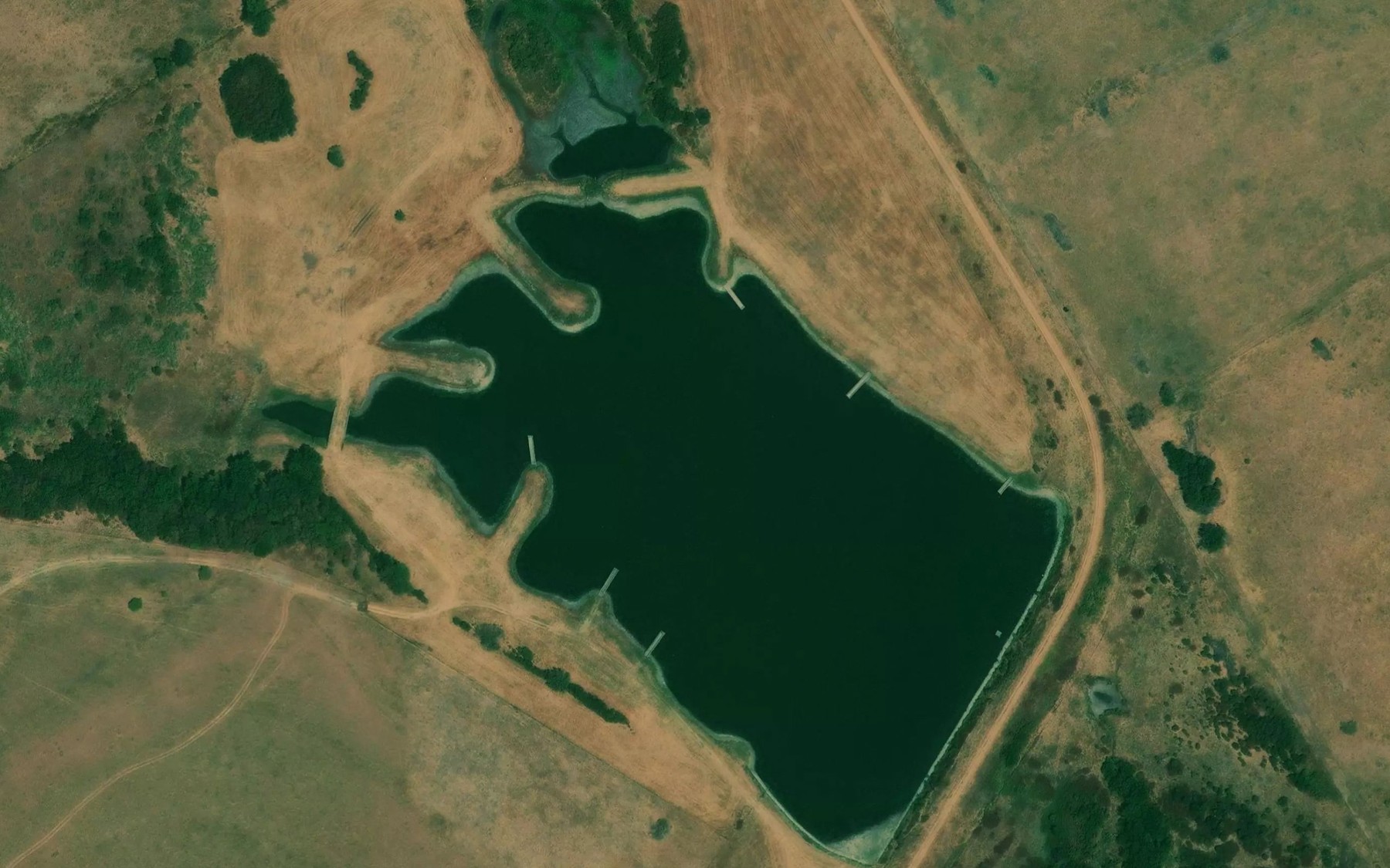 Satellite map of the Soil Conservation Service Site 19 Reservoir